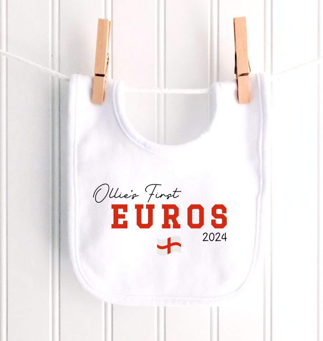 My First Euros Simple Personalised Sleepsuit/Vest