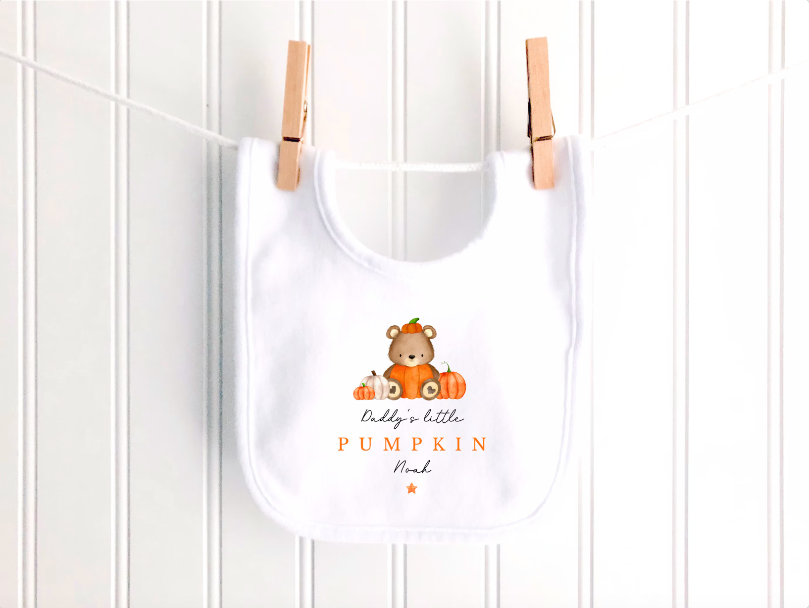 Little Pumpkin Personalised Sleepsuit