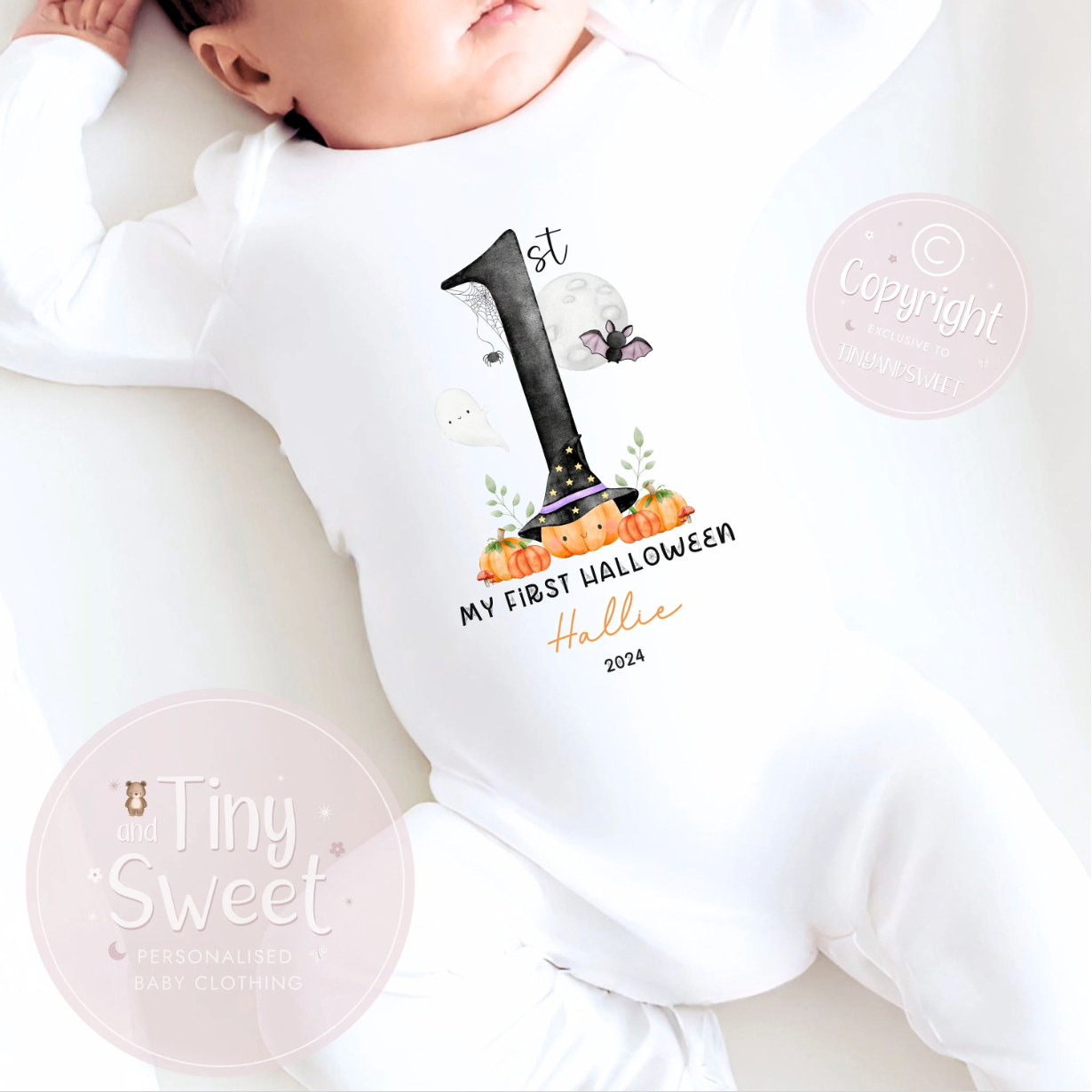 Spider 1 Personalised Sleepsuit