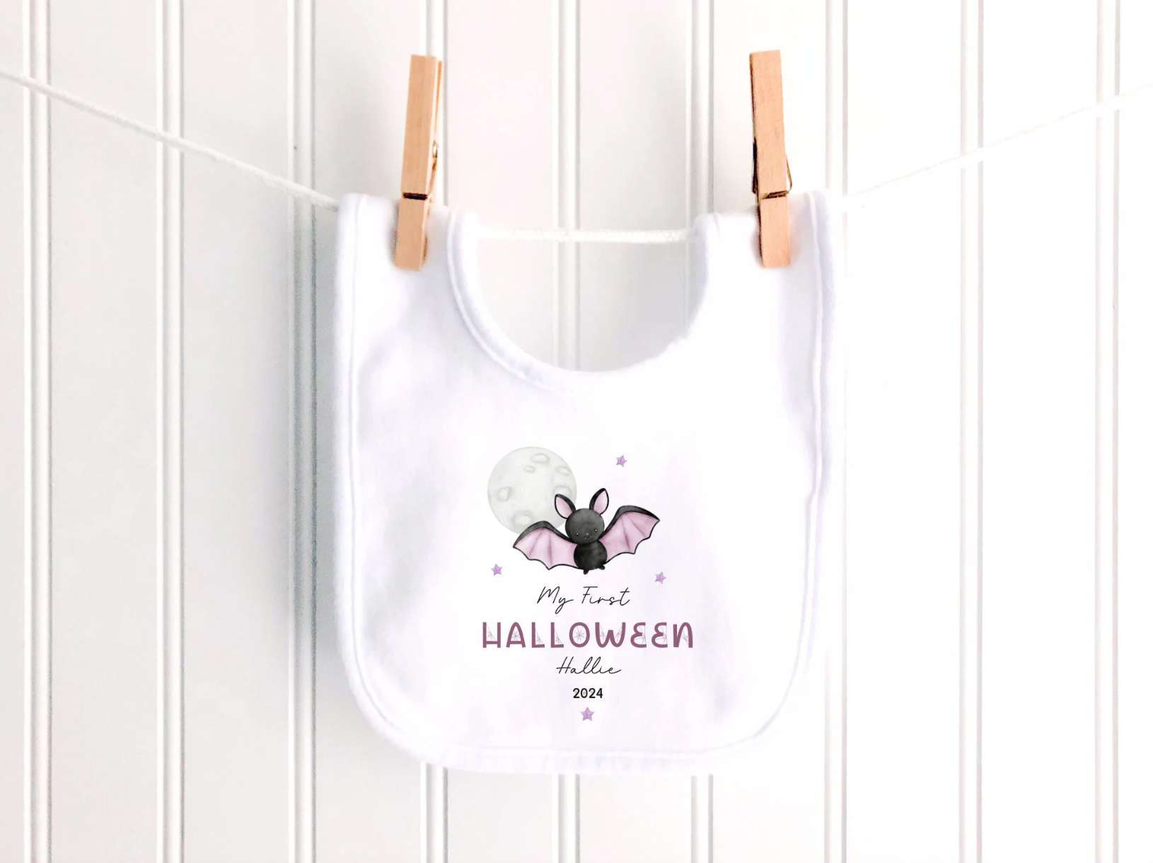 Bat Personalised Halloween Sleepsuit
