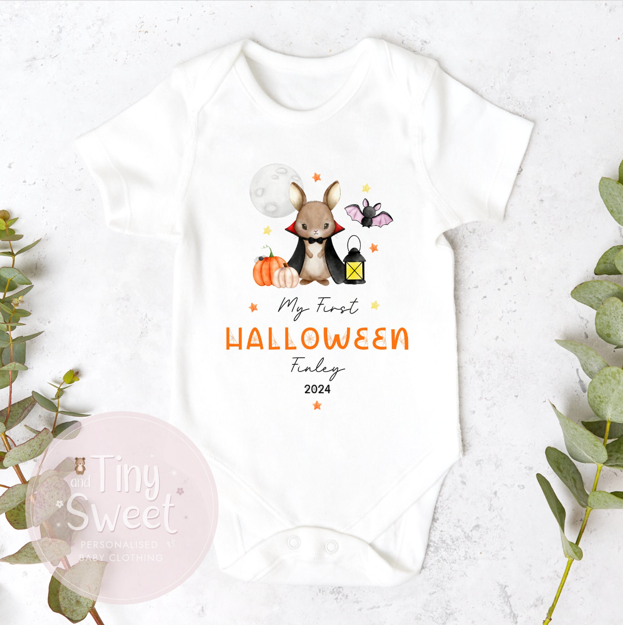 Dracula Bunny Personalised Sleepsuit