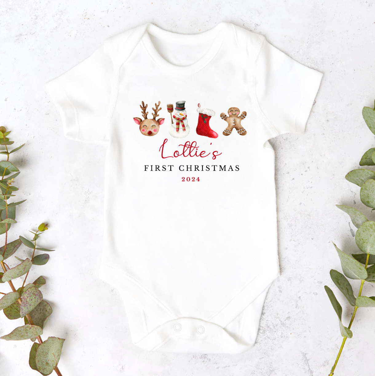 Personalised Christmas Sleepsuit