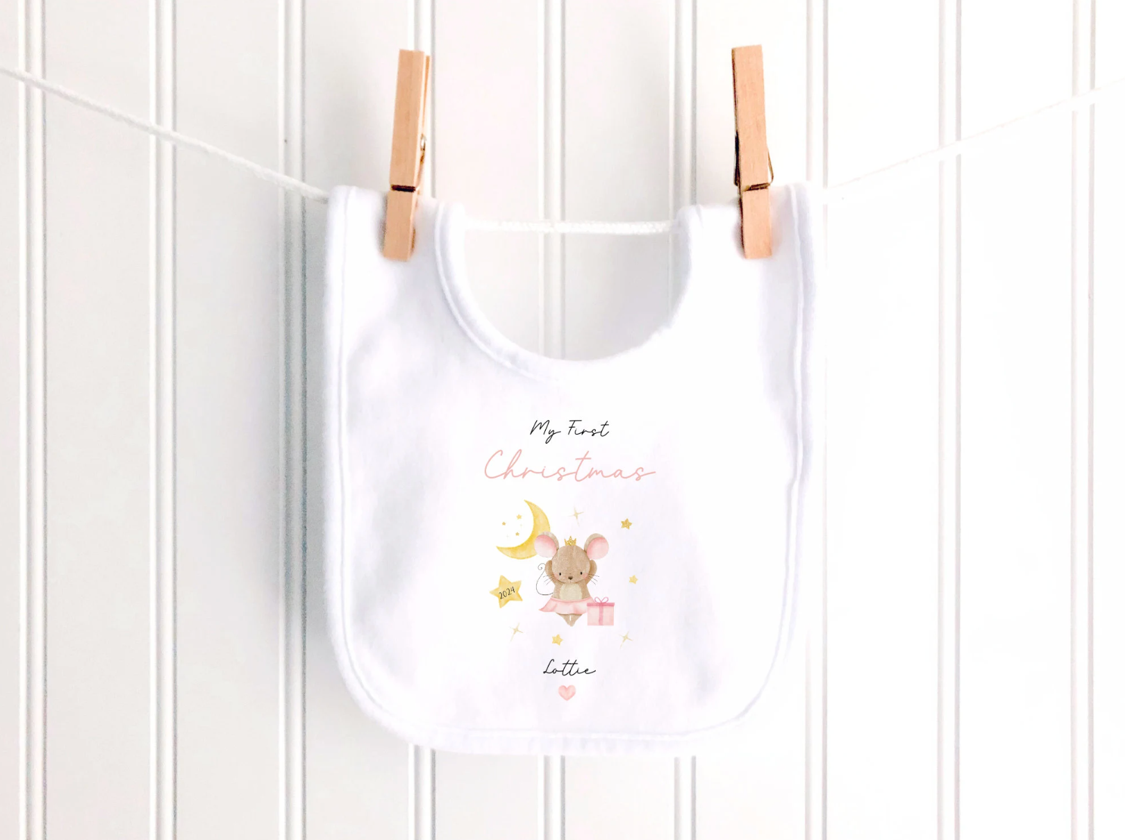 Personalised Ballerina Christmas Sleepsuit