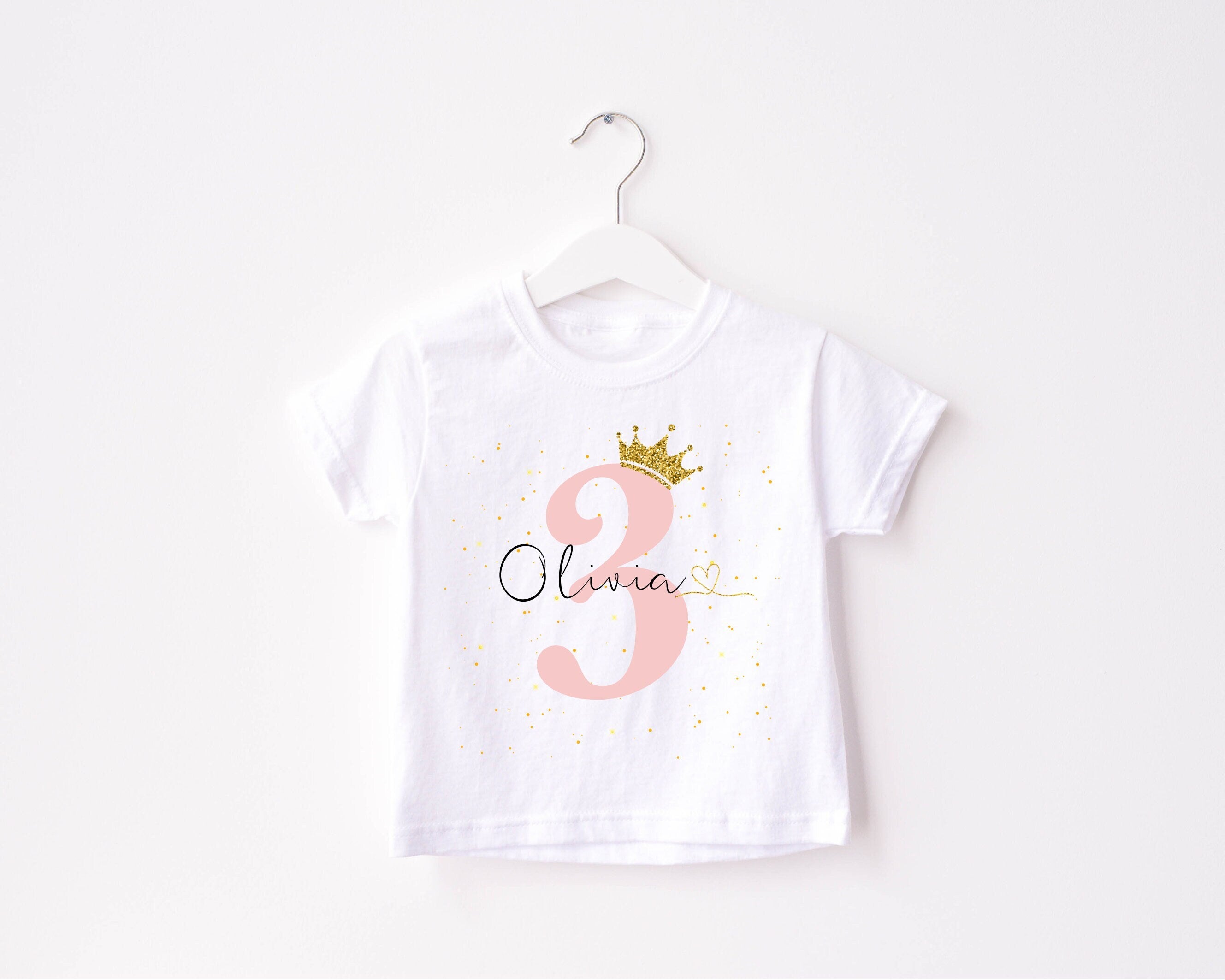 Kids Birthday T-shirt, 1st Birthday T Shirt, 3rd Birthday T Shirt, Girls Birthday, Birthday Keepsake T Shirt, Childrens Birthday T Shirt