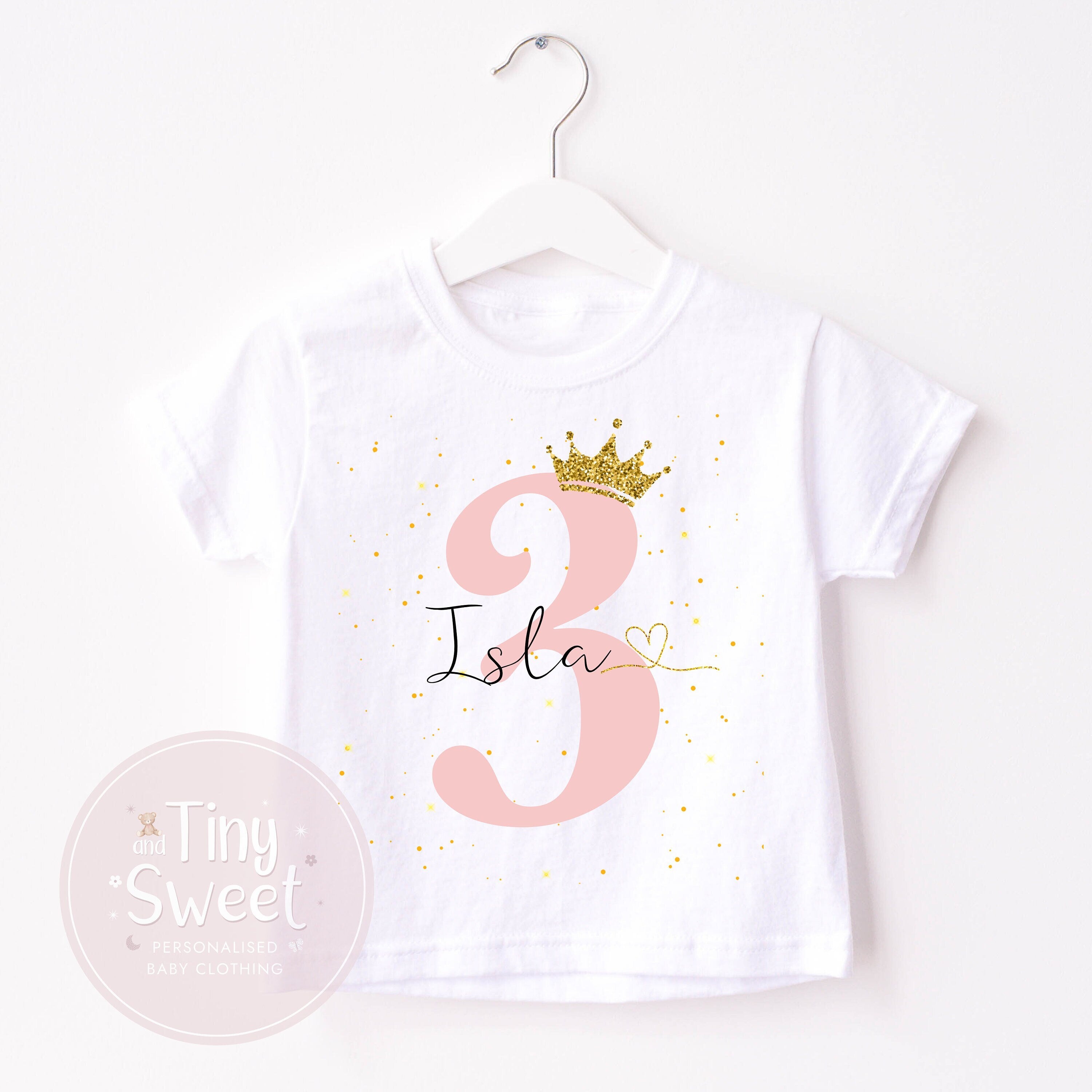 Kids Birthday T-shirt, 1st Birthday T Shirt, 3rd Birthday T Shirt, Girls Birthday, Birthday Keepsake T Shirt, Childrens Birthday T Shirt
