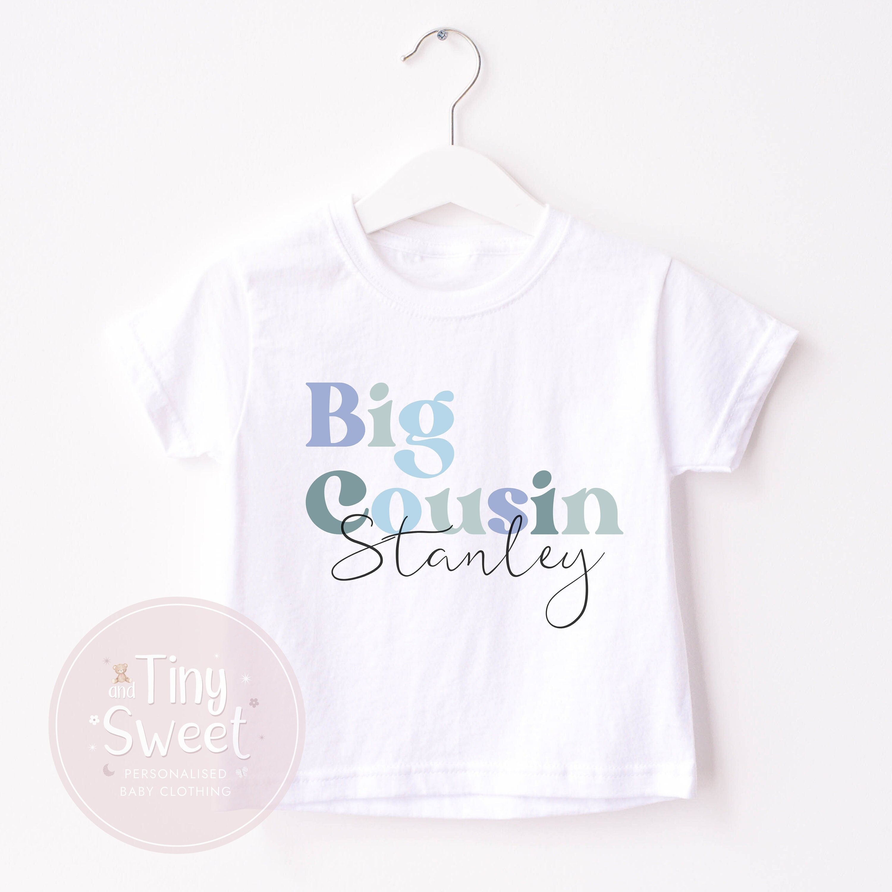 Pastel Big Cousin T Shirt, Pastel Retro T-Shirt, Cute Big Cousin, Pregnancy Announcement, Kids, Little Cousin T Shirt, New Cousin Gift