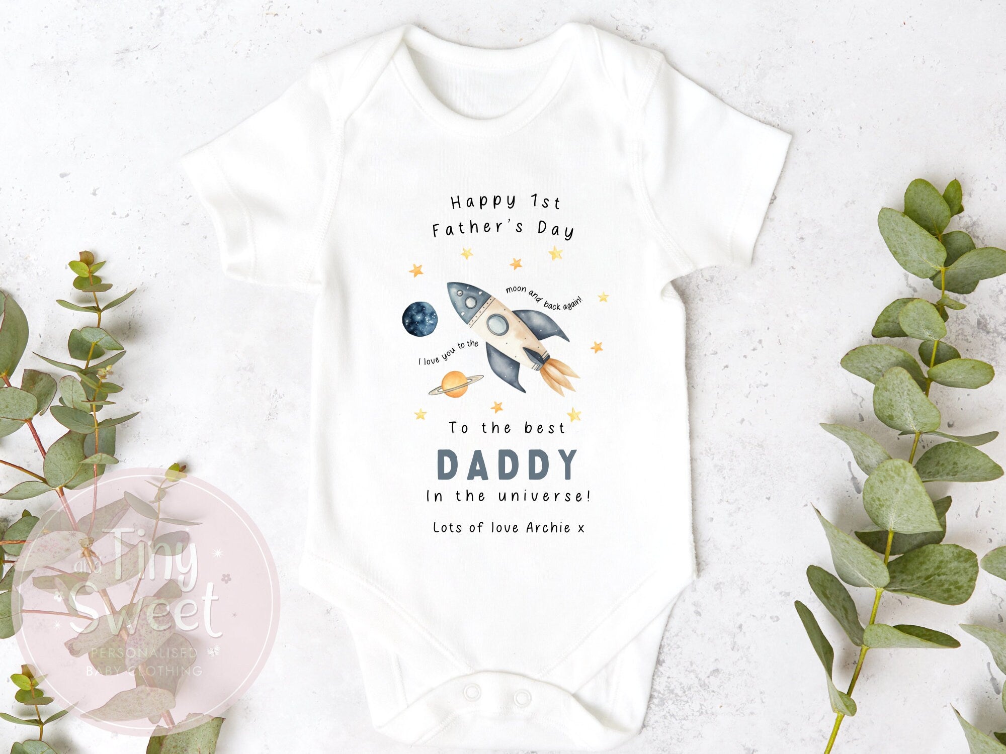 Fathers Day Sleepsuit, 1st Fathers Day As My Daddy, New Dad Gift, Fathers Day, 1st Fathers Day Babygrow, Sleepsuit Babygrow Bodysuit, Dad