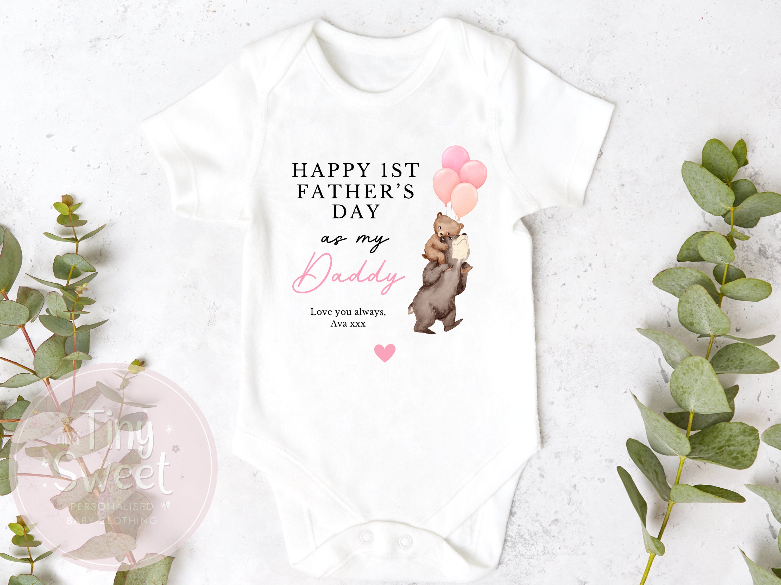Fathers Day Sleepsuit, 1st Fathers Day As My Daddy, New Dad Gift, Fathers Day, 1st Fathers Day Babygrow, Sleepsuit Babygrow Bodysuit, Dad