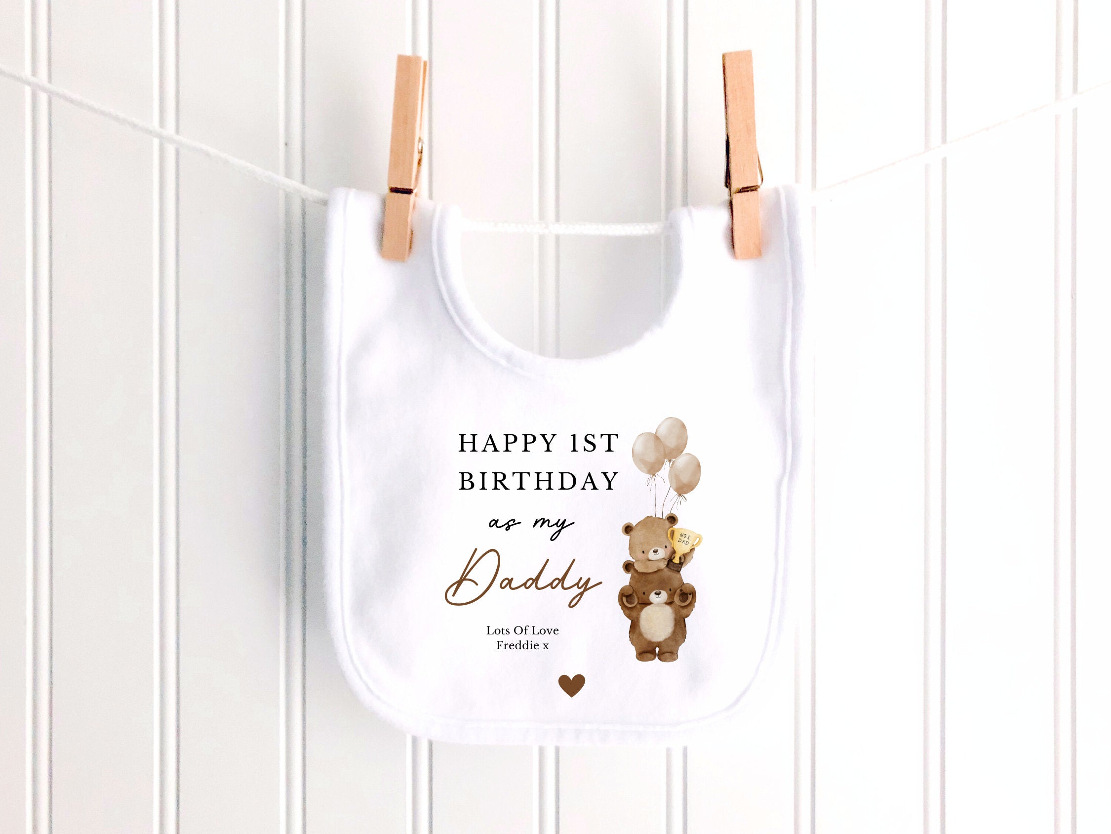 Happy Birthday Daddy, 1st Birthday as My Daddy, New Dad Gift, Dad Birthday, Daddy Birthday, Sleepsuit Babygrow Bodysuit Dad Birthday