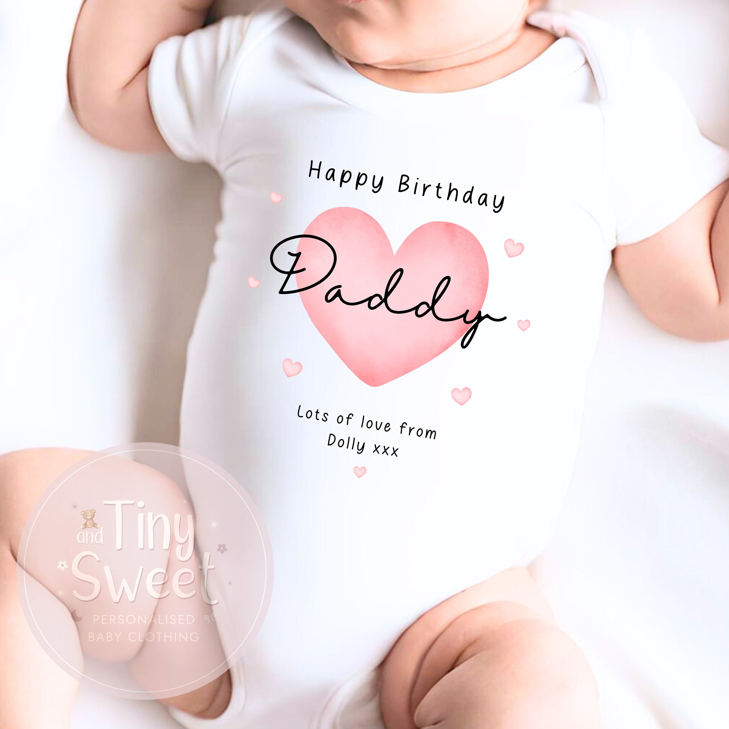 Happy Birthday Daddy, 1st Birthday as My Daddy, New Dad Gift, Dad Birthday, Daddy Birthday, Sleepsuit Babygrow Bodysuit Dad Birthday