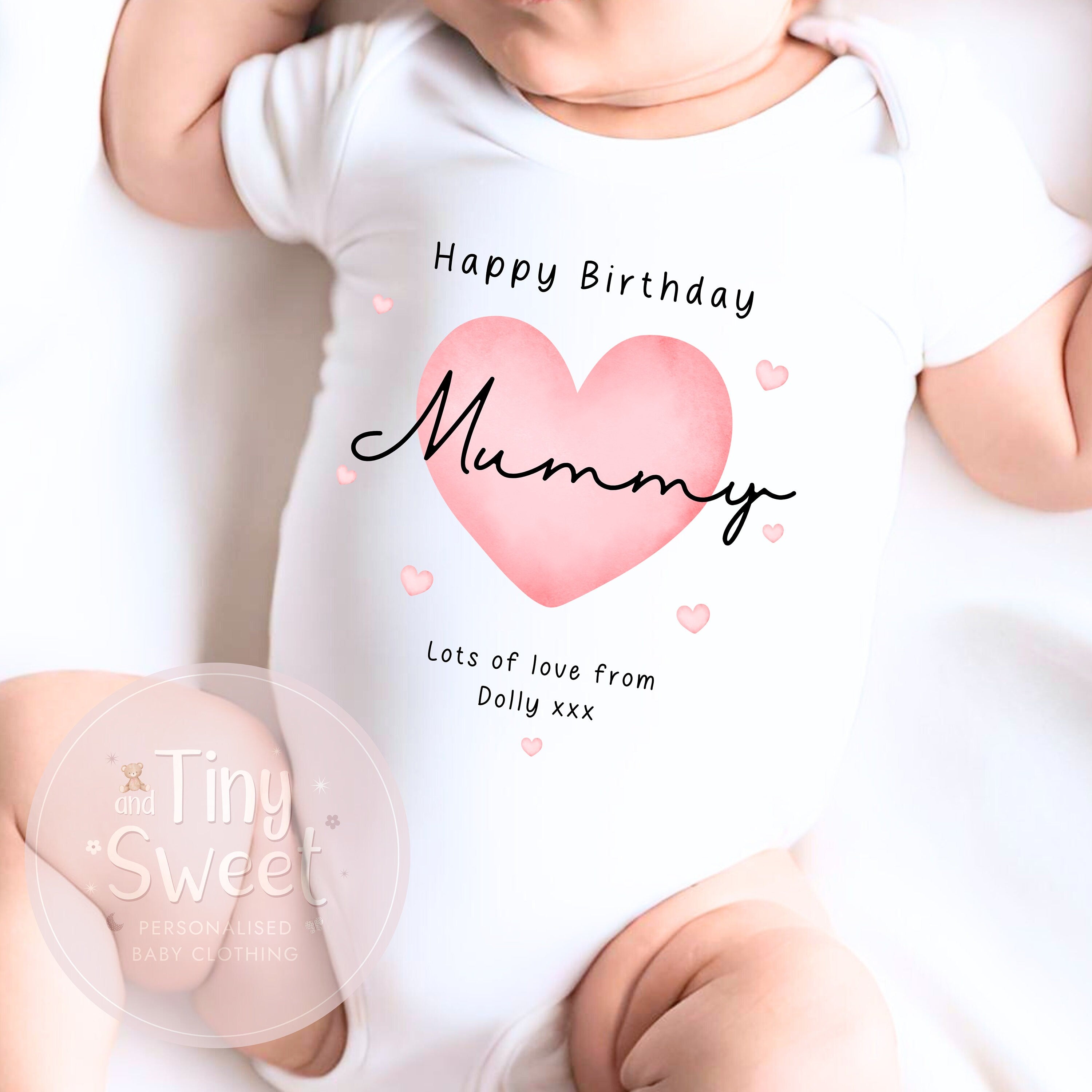 Happy Birthday Mummy, 1st Birthday as My Mummy, New Mum Gift, Mum Birthday, Mummy Birthday, Sleepsuit Babygrow Bodysuit Mum Birthday