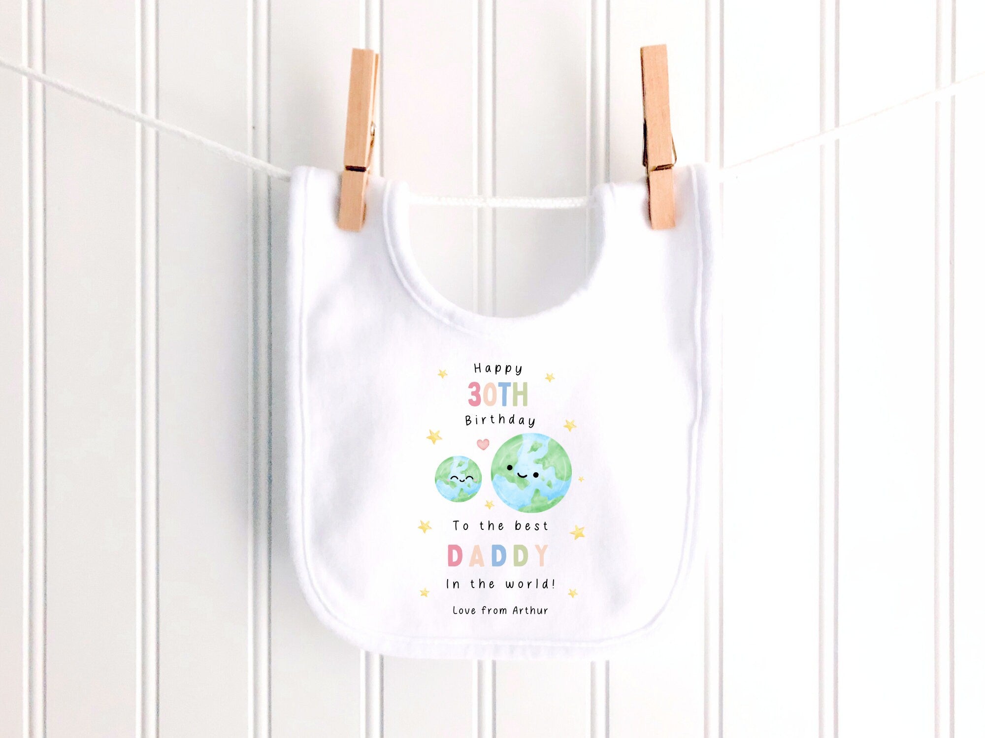 Personalised 30th Birthday Daddy T-Shirt: New Dad Gift, First Birthday Celebration Sleepsuit