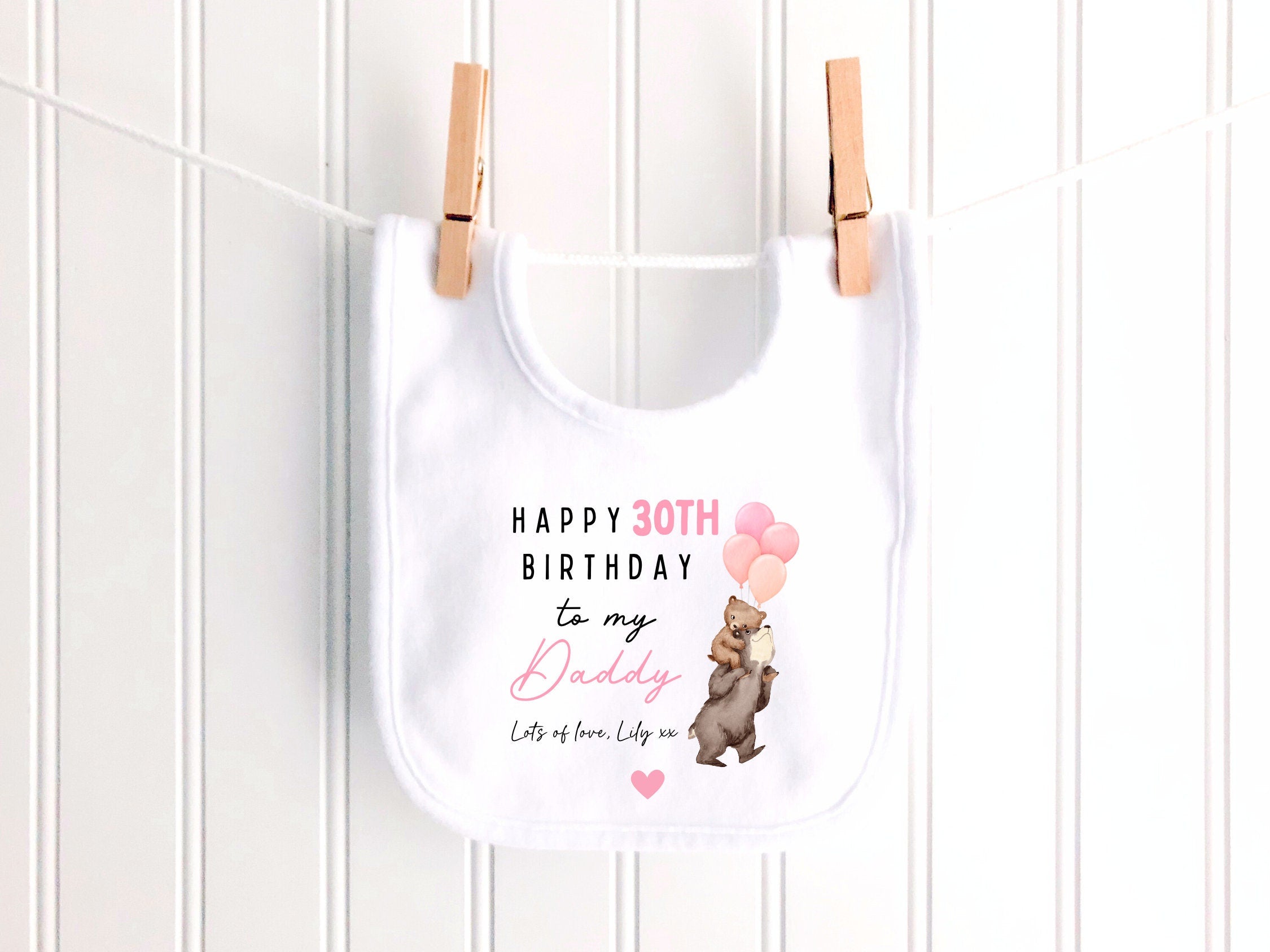 Happy 30th Birthday Daddy, 30th Birthday, My Daddy, New Dad Gift, 30th Dad Birthday, Daddy Birthday, Sleepsuit Babygrow Bodysuit Dad