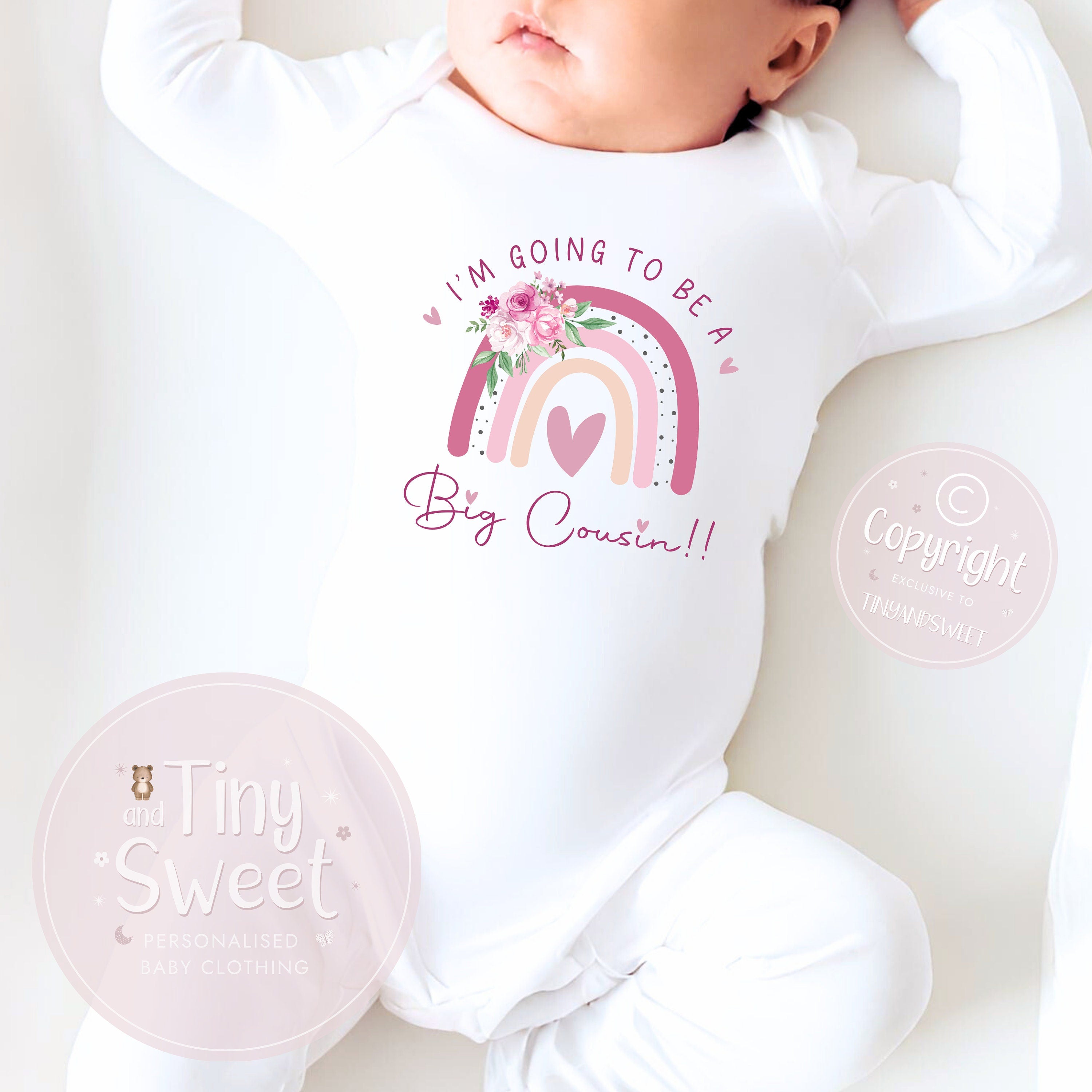 Big Cousin TShirt, Big Cousin, Rainbow Big Cousin T Shirt, Big Cousin Top, Big Cousin Gift, Pregnancy Announcement, Big Cousin Tee