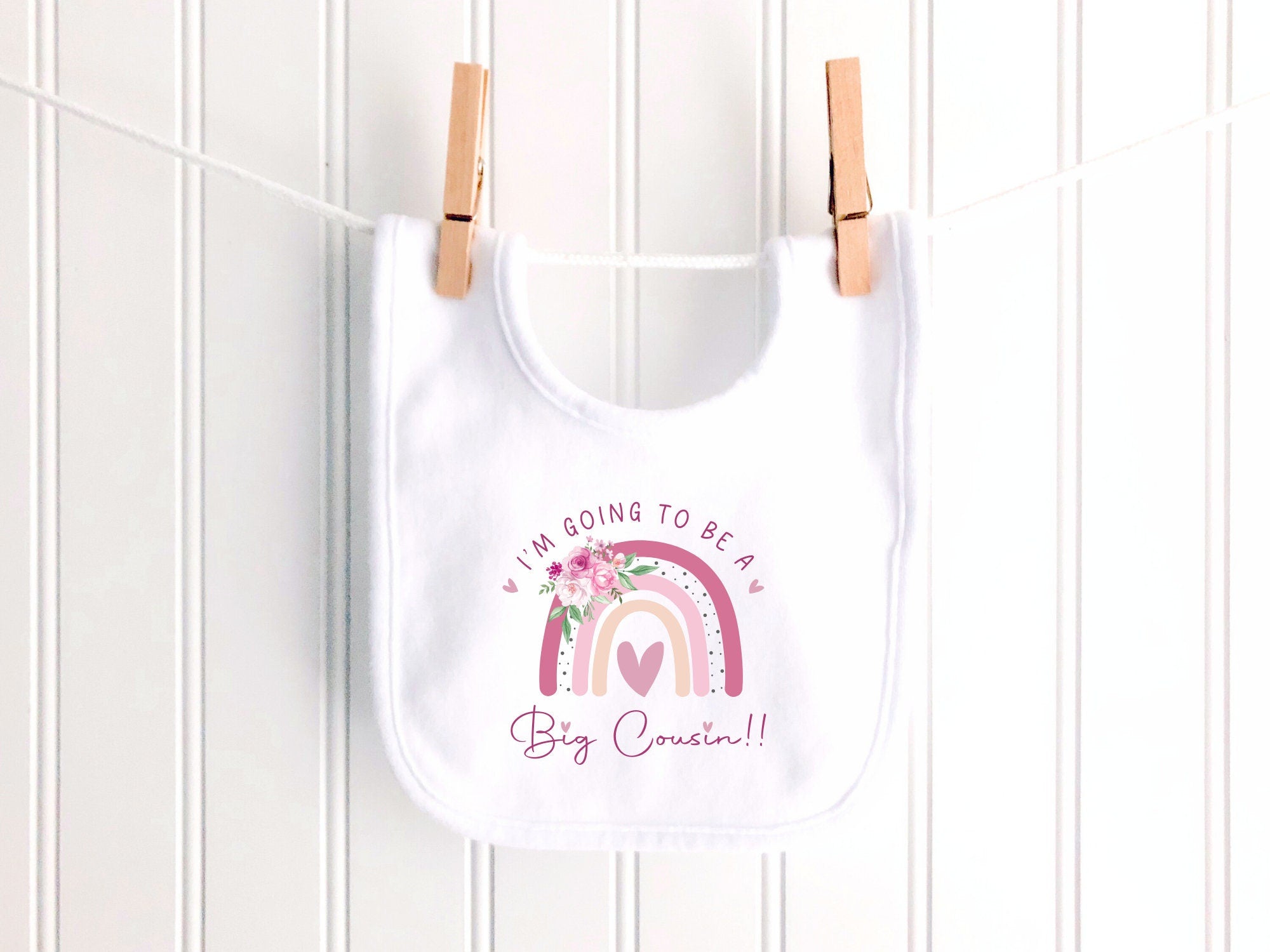 Big Cousin TShirt, Big Cousin, Rainbow Big Cousin T Shirt, Big Cousin Top, Big Cousin Gift, Pregnancy Announcement, Big Cousin Tee