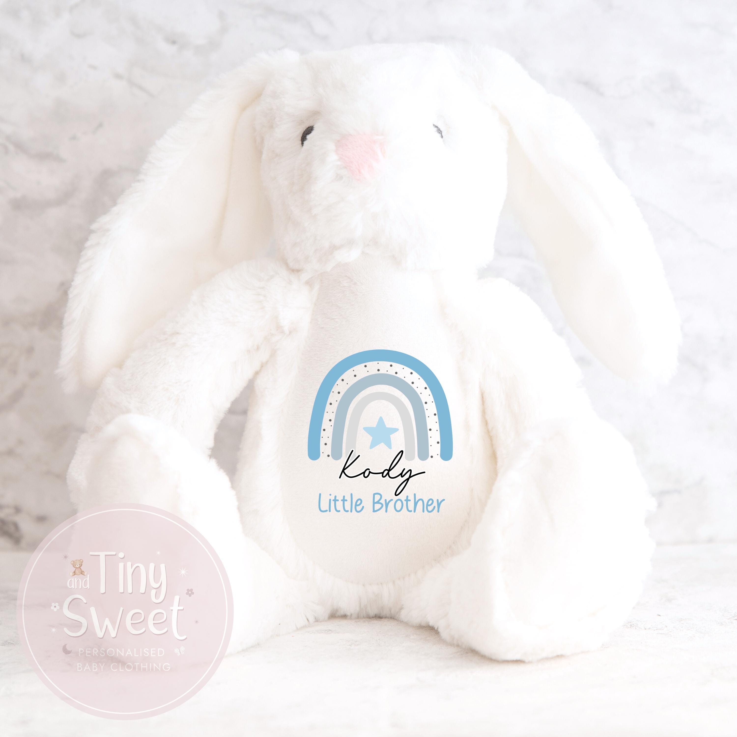 Personalised Big Brother Gift, Big Brother Announcement, New Baby Soft Toy, New baby gift, Newborn Gift, Baby Keepsake, Baby shower gift