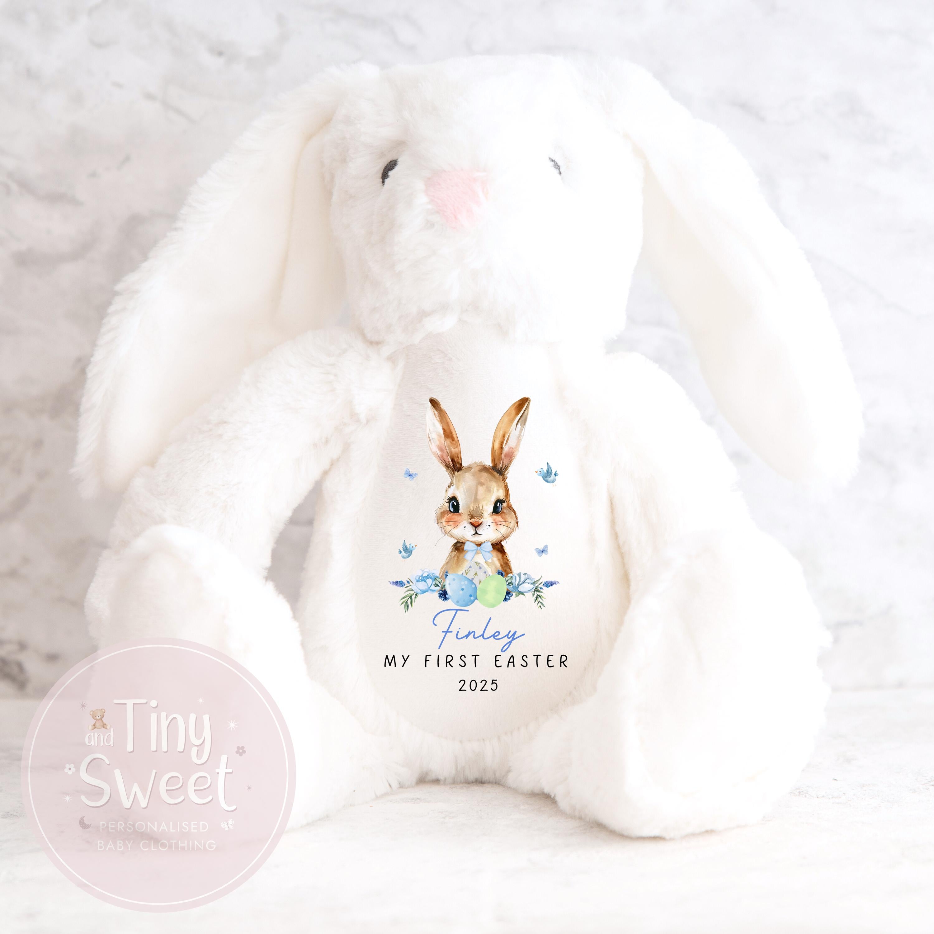My First Easter Gift, 1st Easter Gift, Easter Bunny Toy, Personalised Easter Bunny, Soft Toy Keepsake, Name Bunny, Grandson Gift