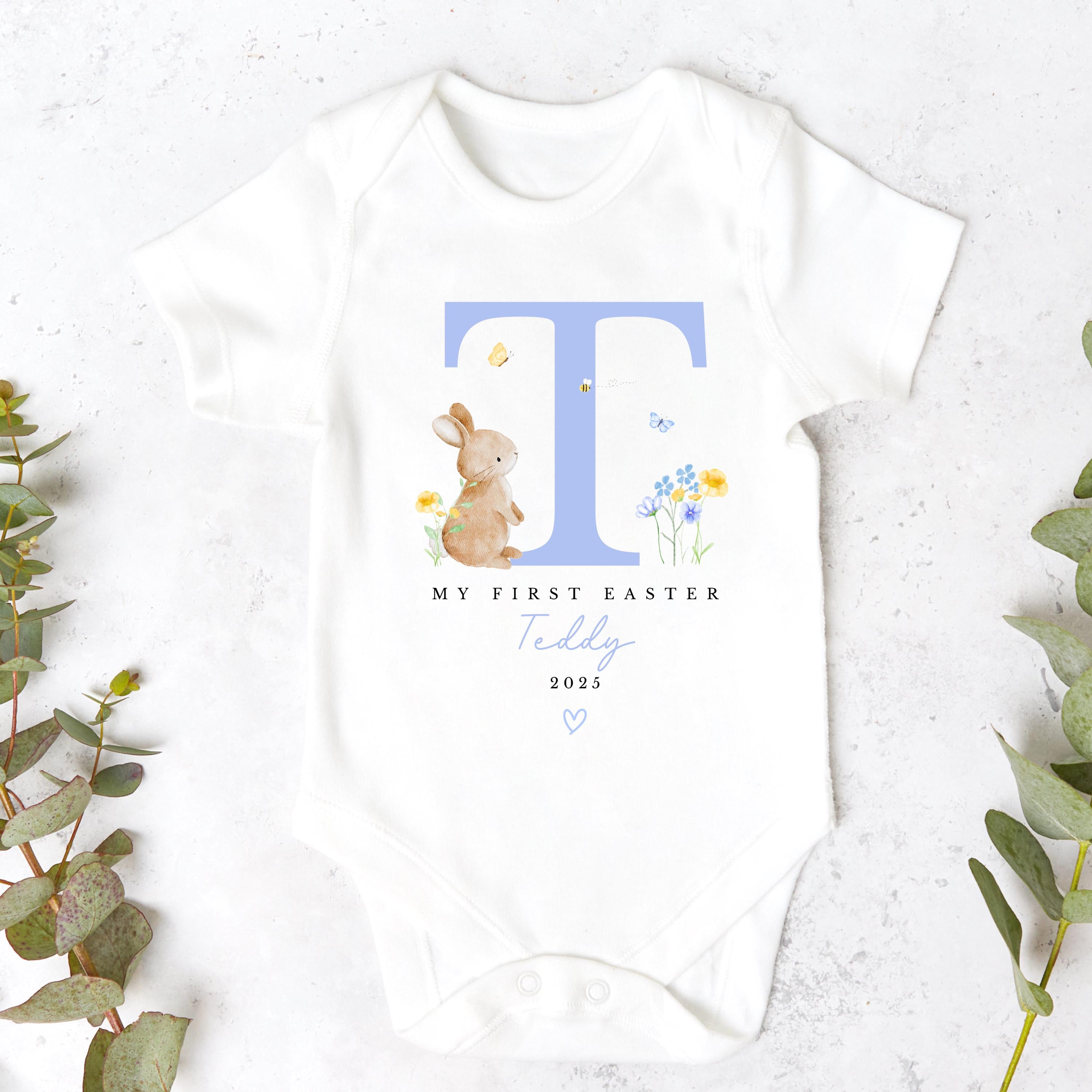Easter Babygrow, Easter Sleepsuit, My 1st Easter, My First Easter, Spring sleepsuit, Easter baby outfit, New baby gift