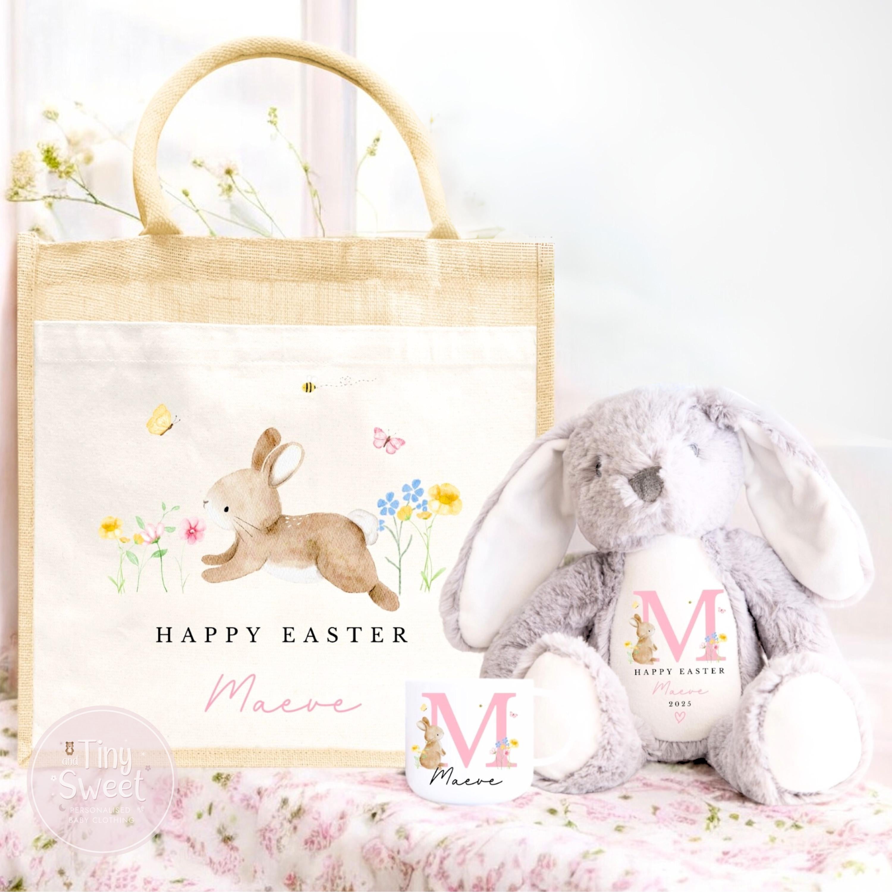 Personalised Easter Bag, Easter Basket, Personalised Easter Gift, Easter mug, Easter Soft Toy, Easter decoration, first easter
