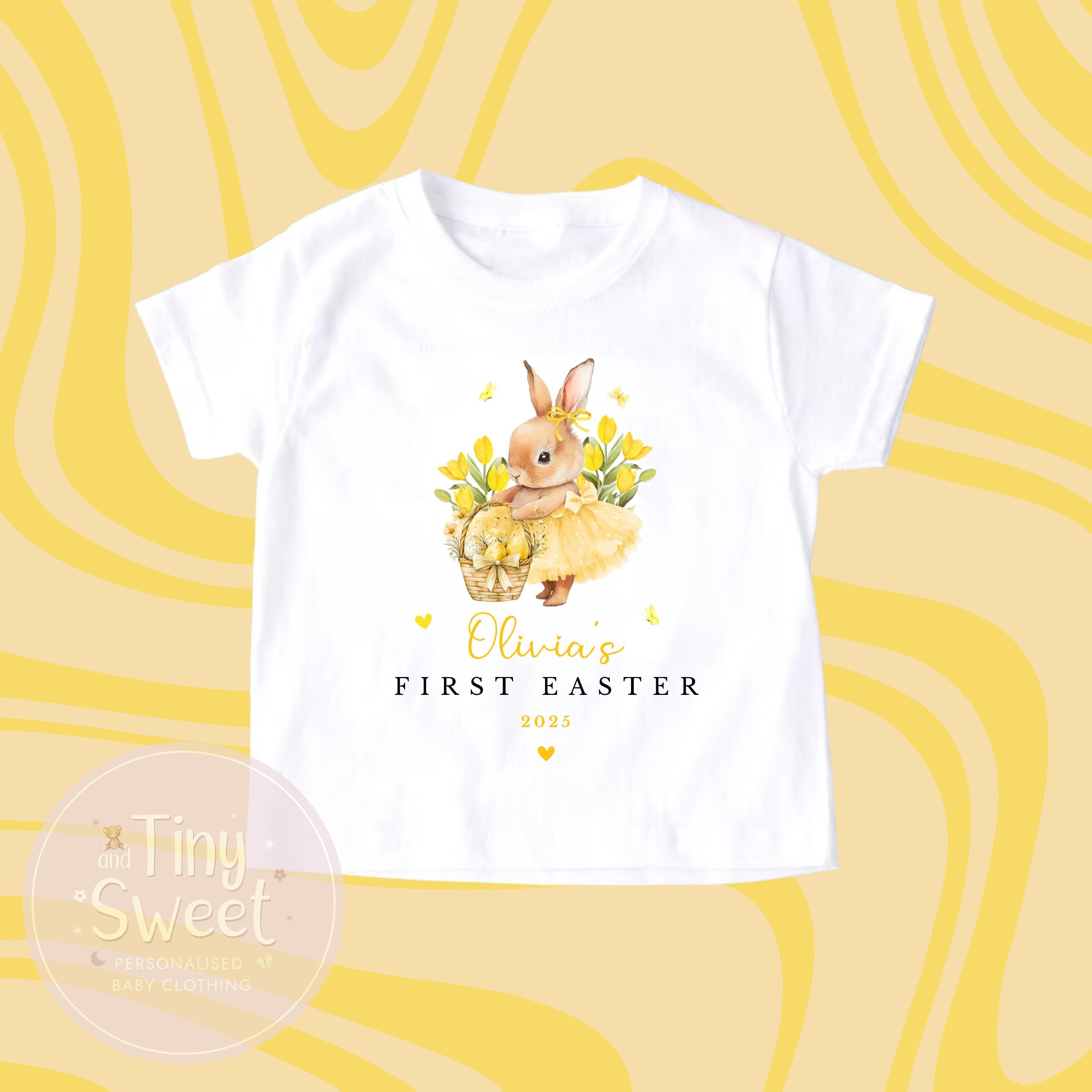 Easter Babygrow, 1st Easter, My First Easter, Babies first Easter sleepsuit, Beige Easter baby outfit, New baby gift