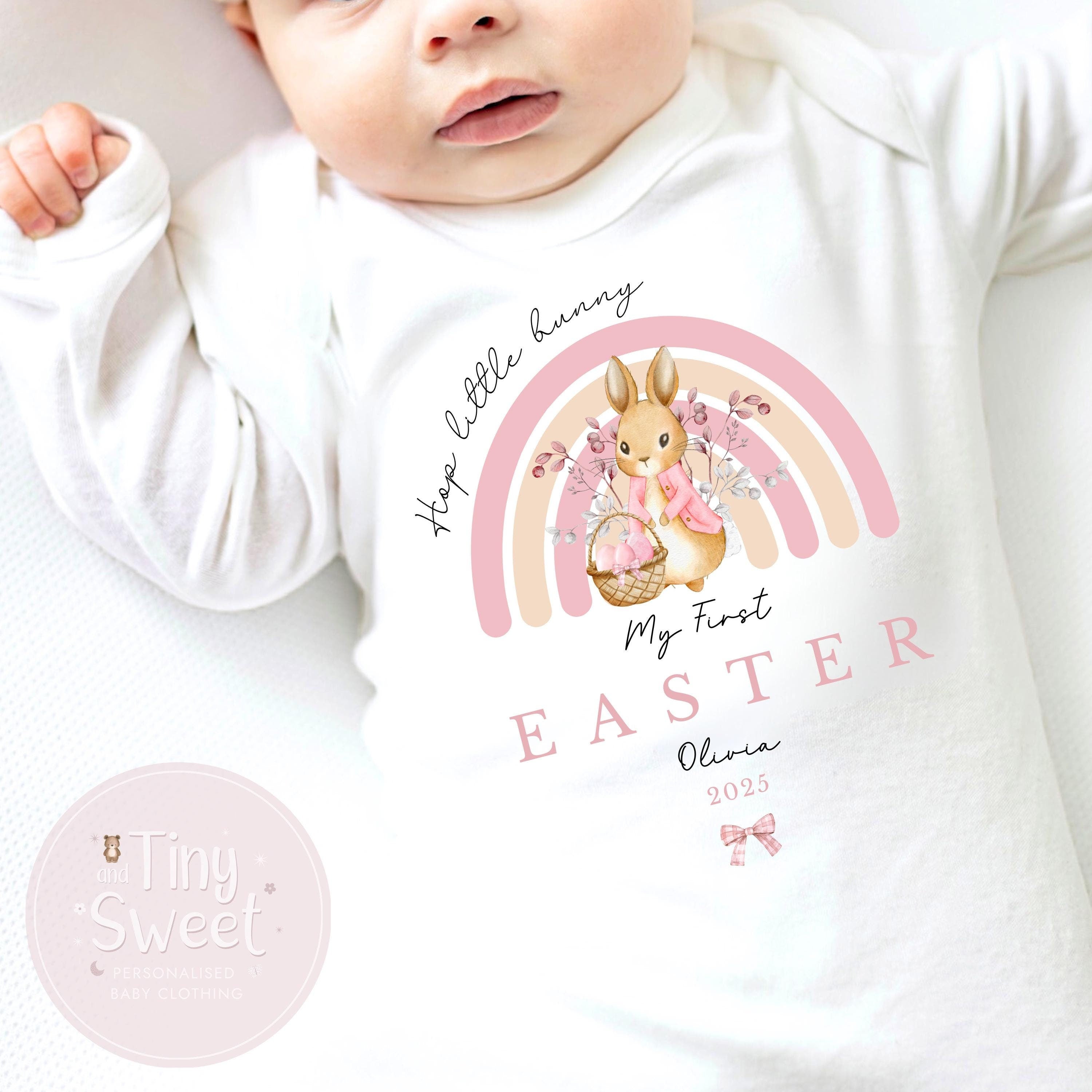 Easter Babygrow, Easter Sleepsuit, My 1st Easter, My First Easter, Babies first Easter sleepsuit, Easter baby outfit, New baby gift