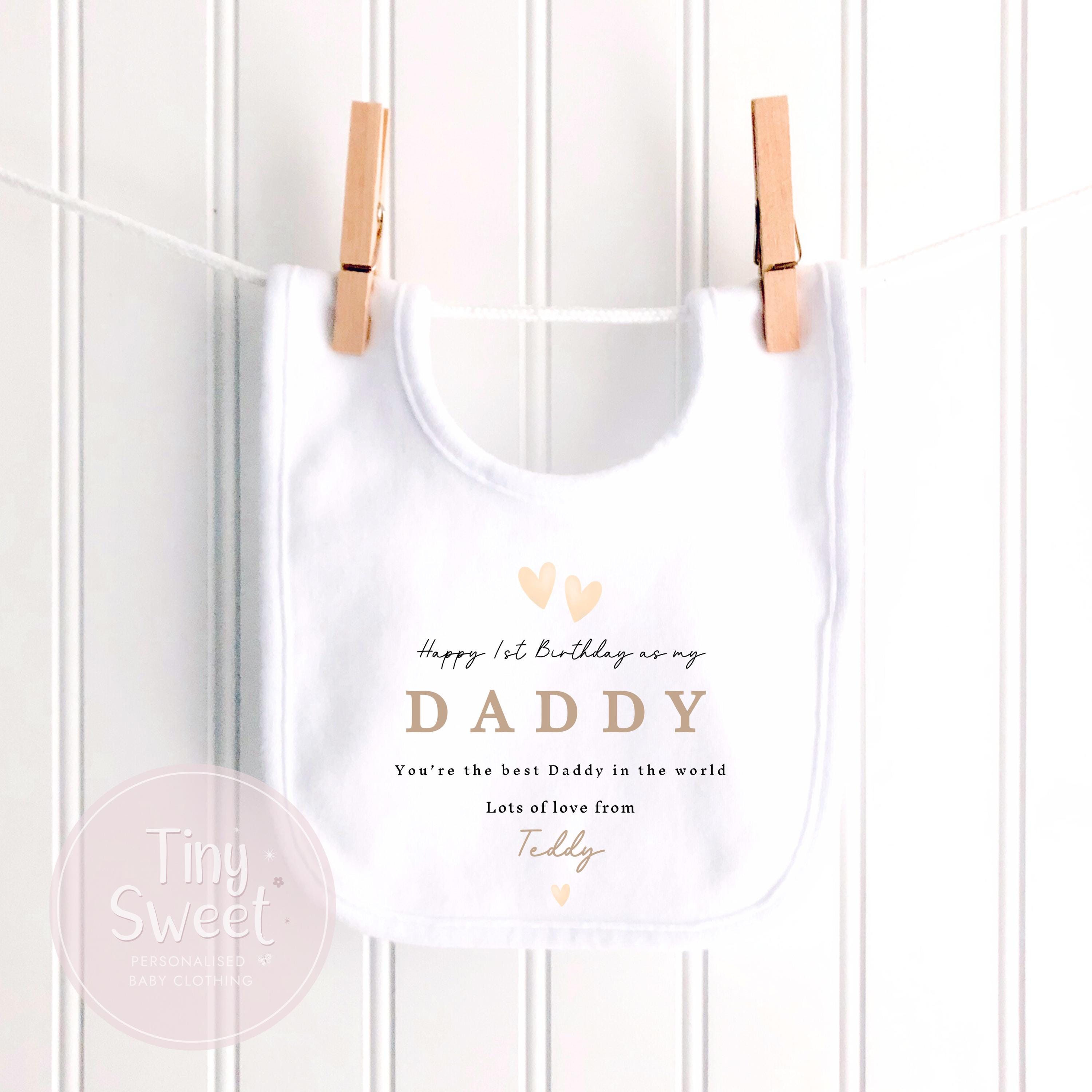 Happy Birthday Daddy, 1st Birthday as My Daddy, New Dad Gift, Dad Birthday, Daddy Birthday, Sleepsuit Babygrow Bodysuit Dad Birthday