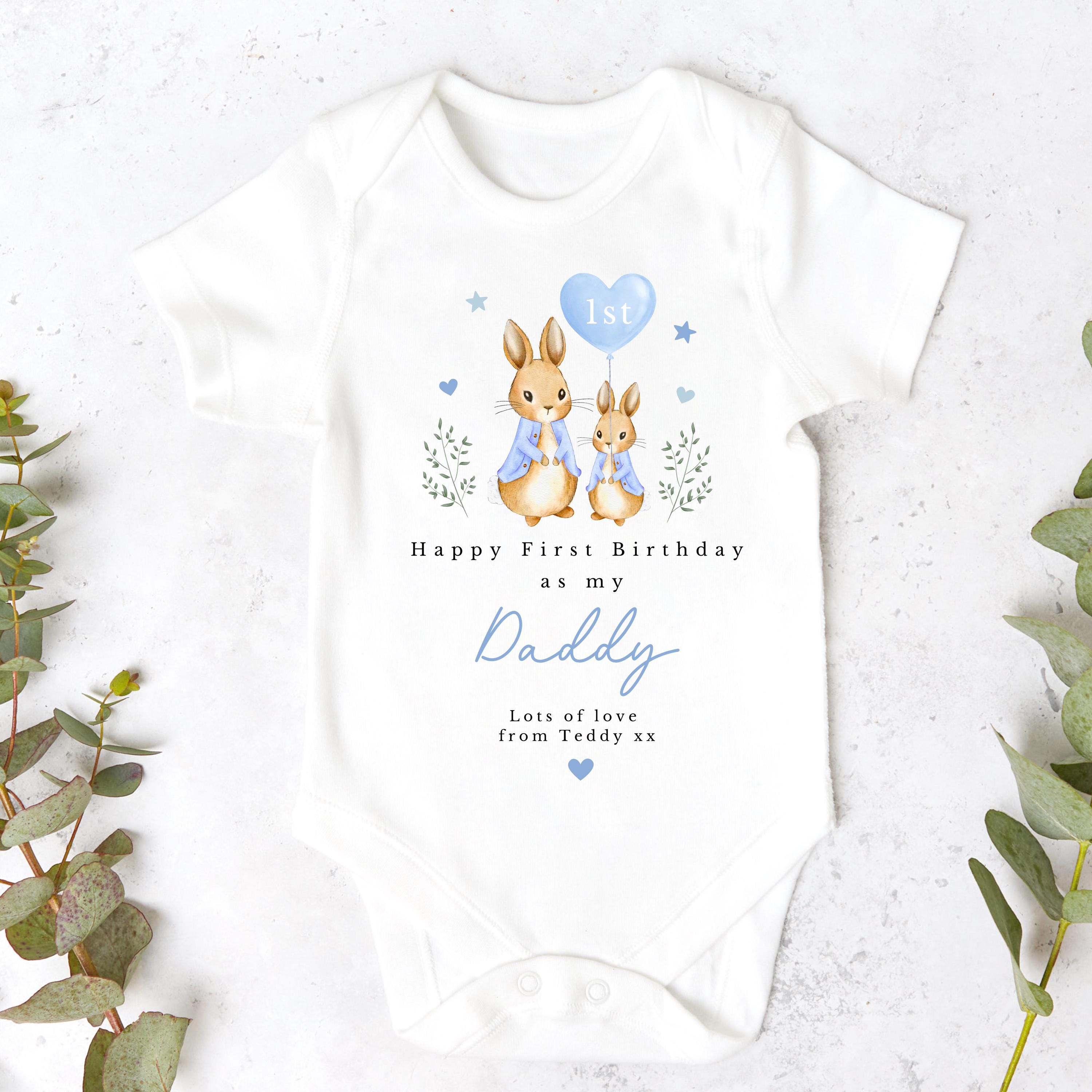 Happy Birthday Daddy, 1st Birthday as My Daddy, New Dad Gift, Dad Birthday, Daddy Birthday, Sleepsuit Babygrow Bodysuit Dad Birthday