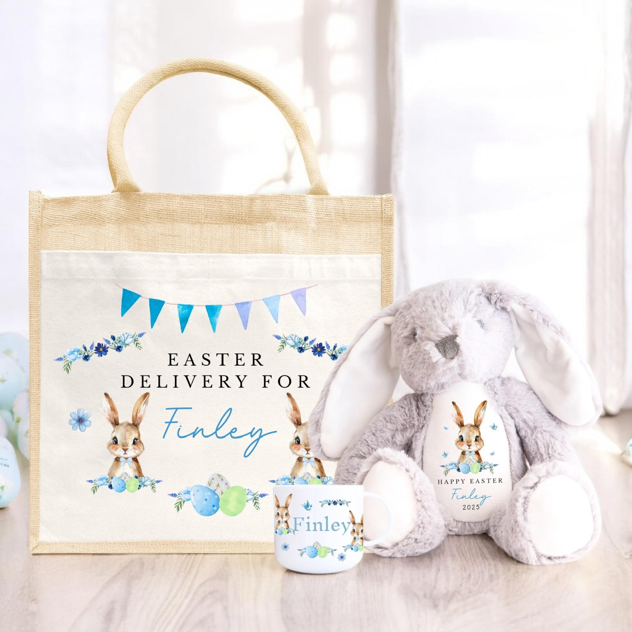 Personalised Easter Bag, Easter Basket, Personalised Easter Gift, Easter mug, Easter Soft Toy, Easter decoration, first easter