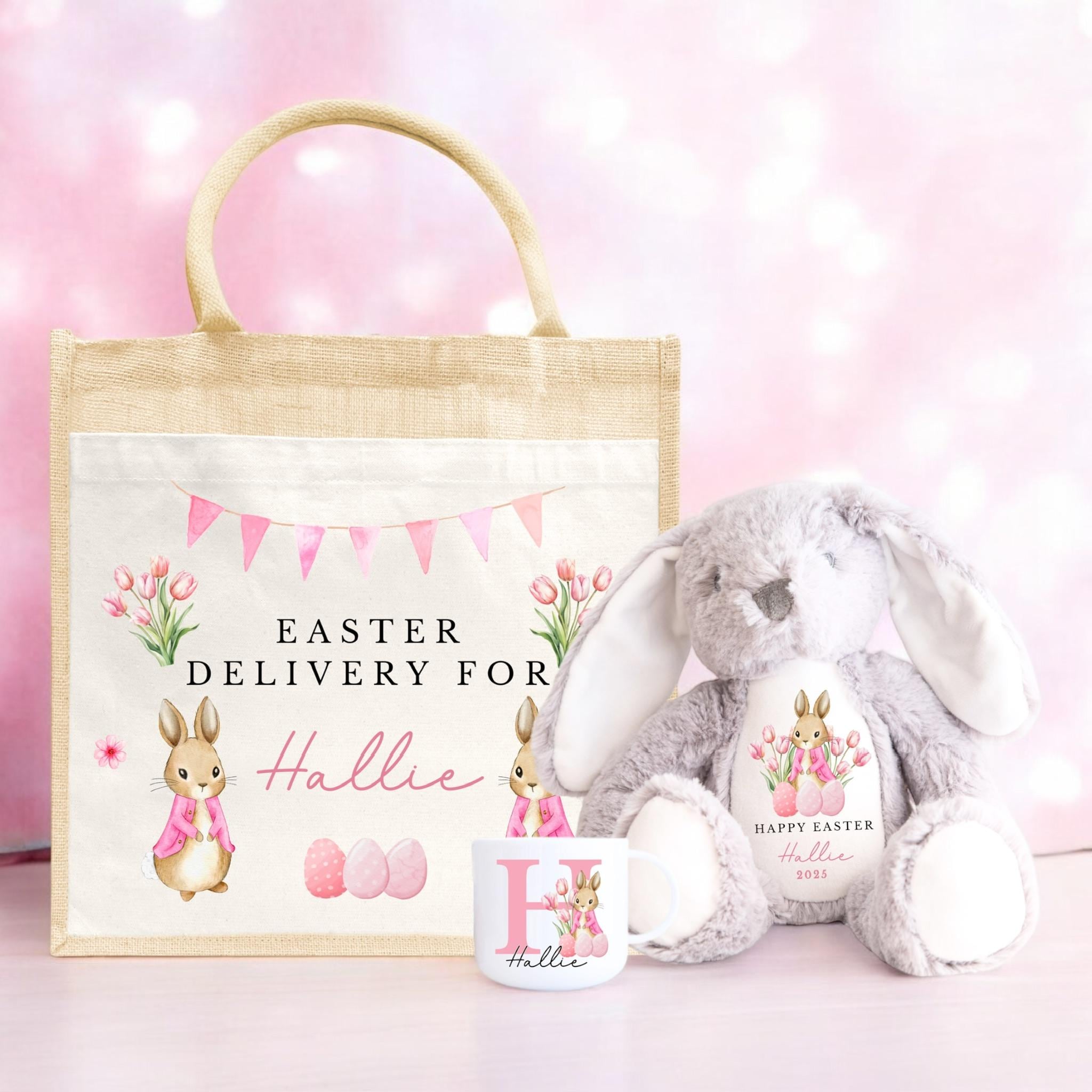 Personalised Easter Bag, Easter Basket, Personalised Easter Gift, Easter mug, Easter Soft Toy, Easter decoration, first easter