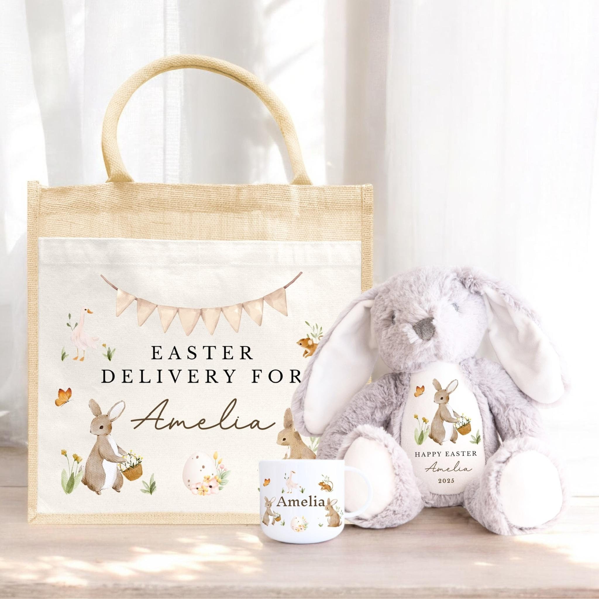 Personalised Easter Bag, Easter Basket, Personalised Easter Gift, Easter mug, Easter Soft Toy, Easter decoration, first easter
