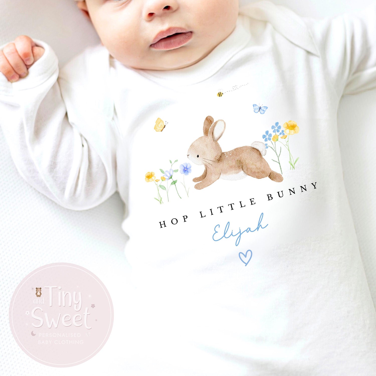 Easter Babygrow, Easter Sleepsuit, My 1st Easter, My First Easter, Spring sleepsuit, Easter baby outfit, New baby gift