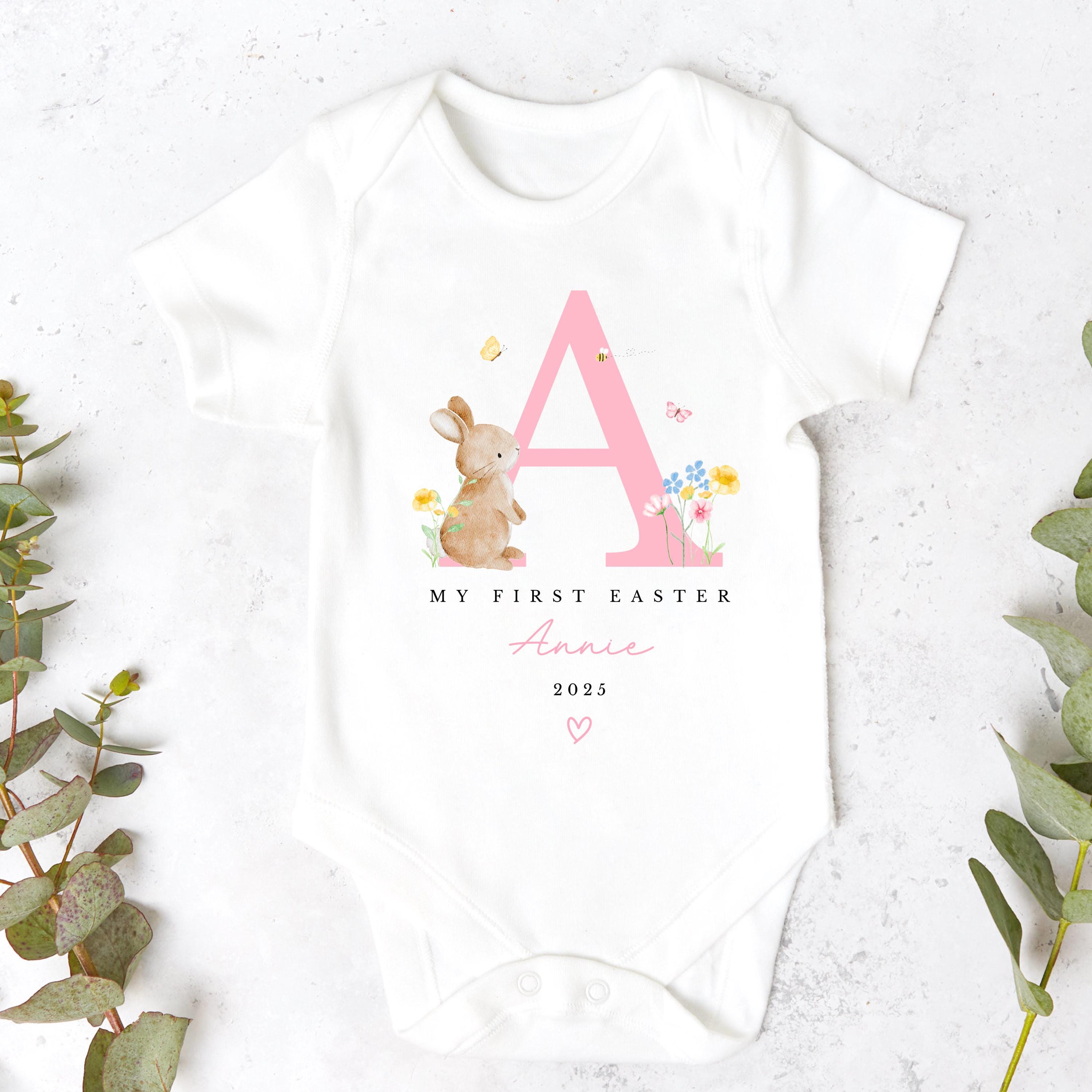 Easter Babygrow, Easter Sleepsuit, My 1st Easter, My First Easter, Spring sleepsuit, Easter baby outfit, New baby gift