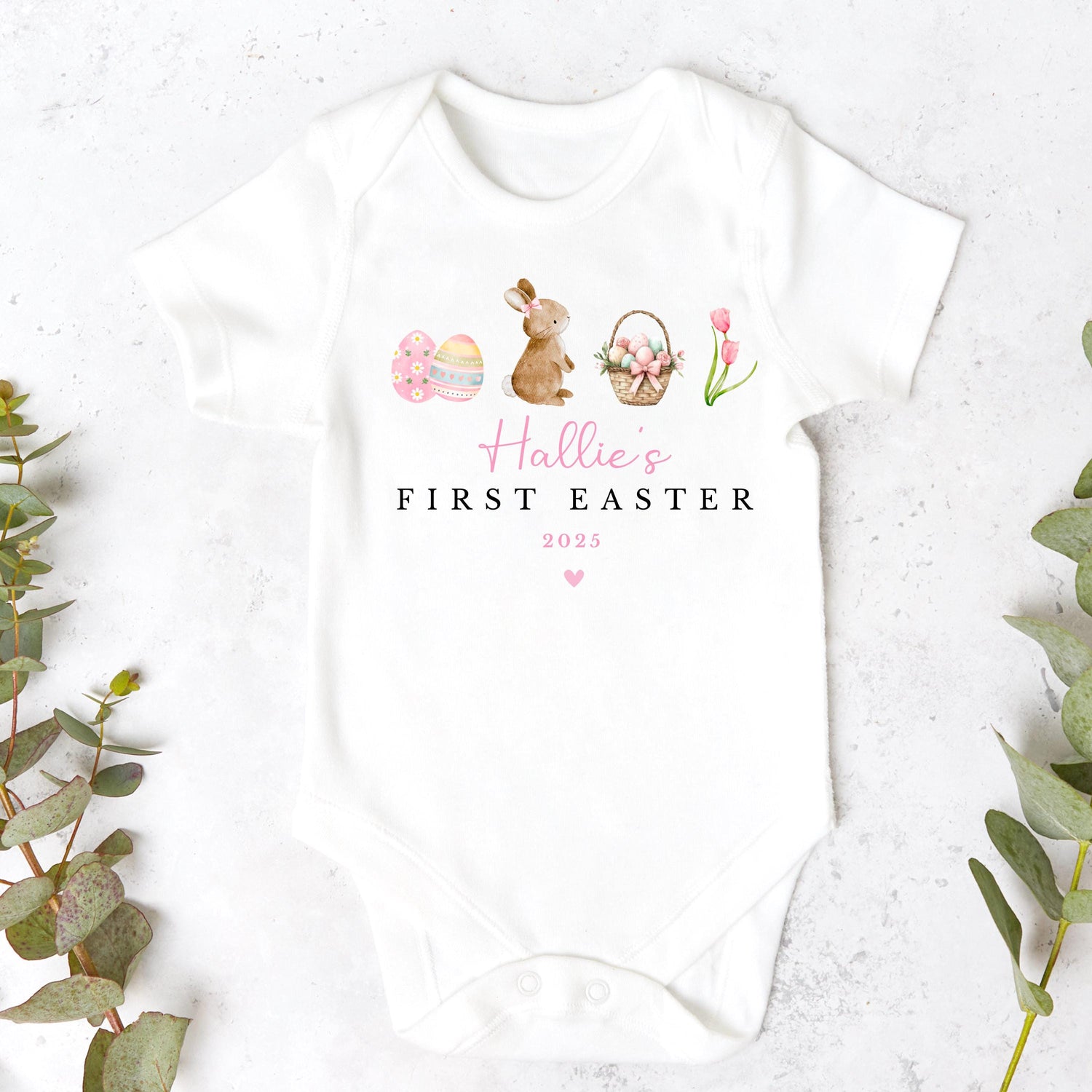 Easter Babygrow, Easter Sleepsuit, My 1st Easter, My First Easter, Spring sleepsuit, Easter baby outfit, New baby gift