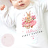 Pink First Easter Ballerina Bunny Personalised Sleepsuit
