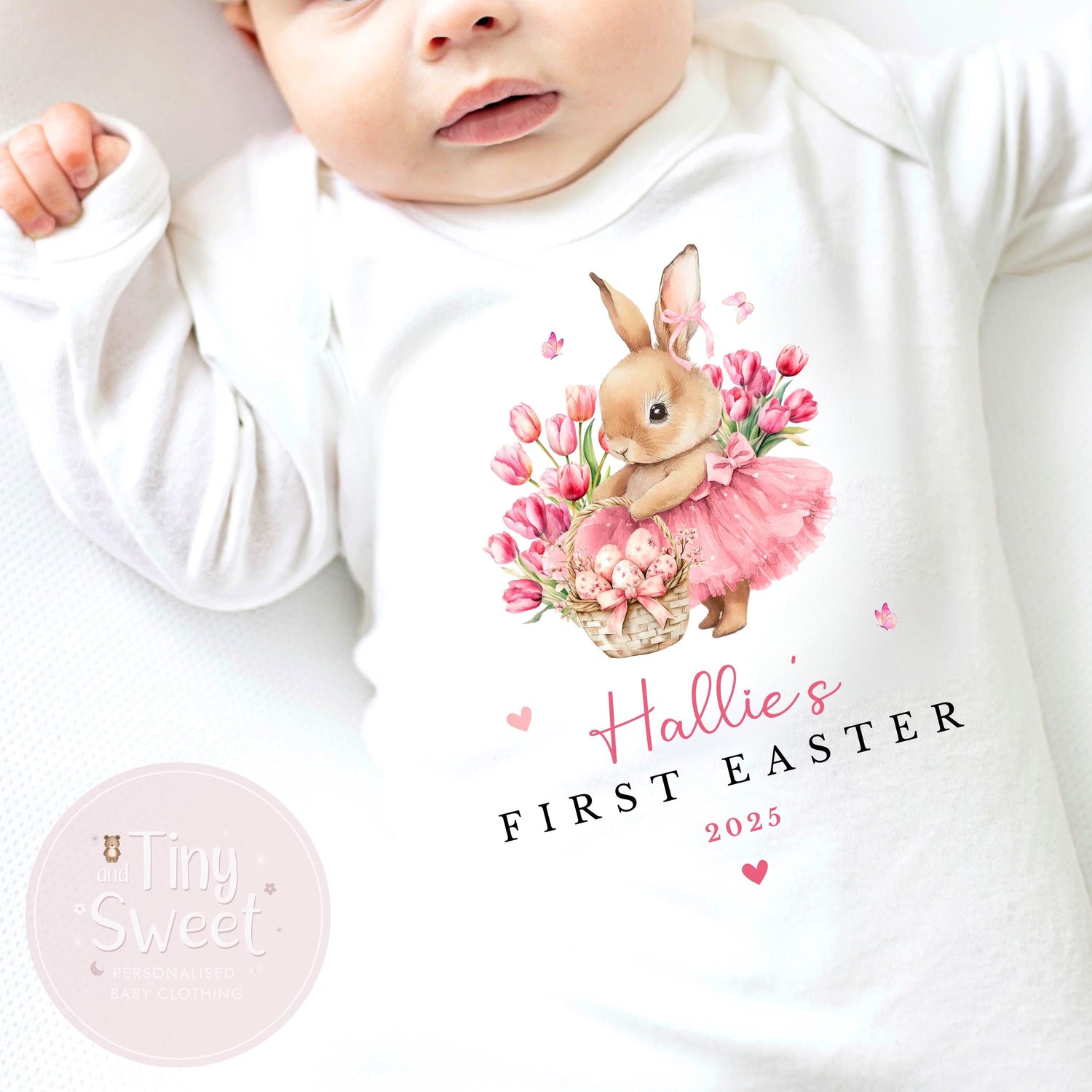 Easter T shirt, 1st Easter, My First Easter, Babies first Easter T Shirt, Beige Easter baby outfit, New baby gift