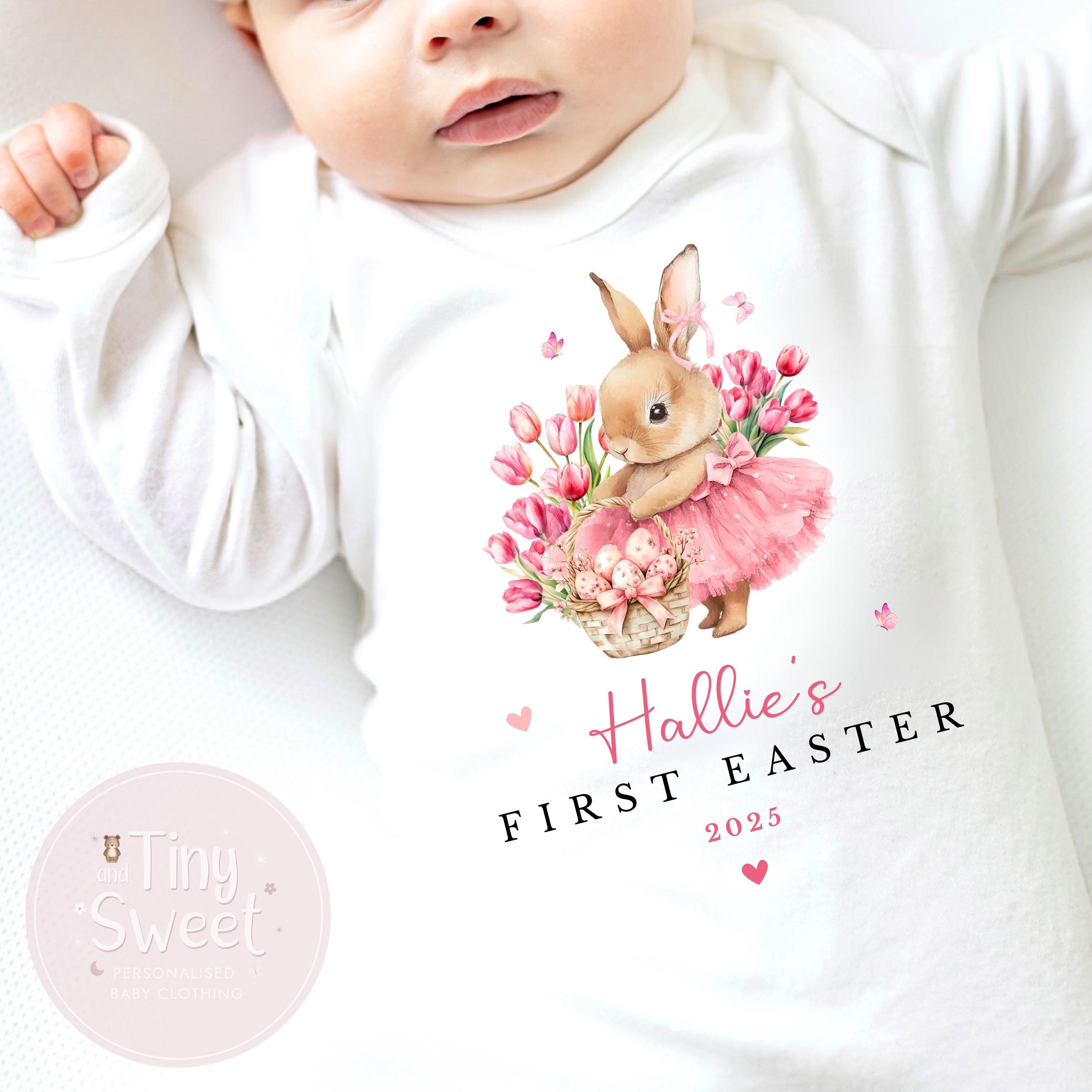 Easter T shirt, 1st Easter, My First Easter, Babies first Easter T Shirt, Beige Easter baby outfit, New baby gift