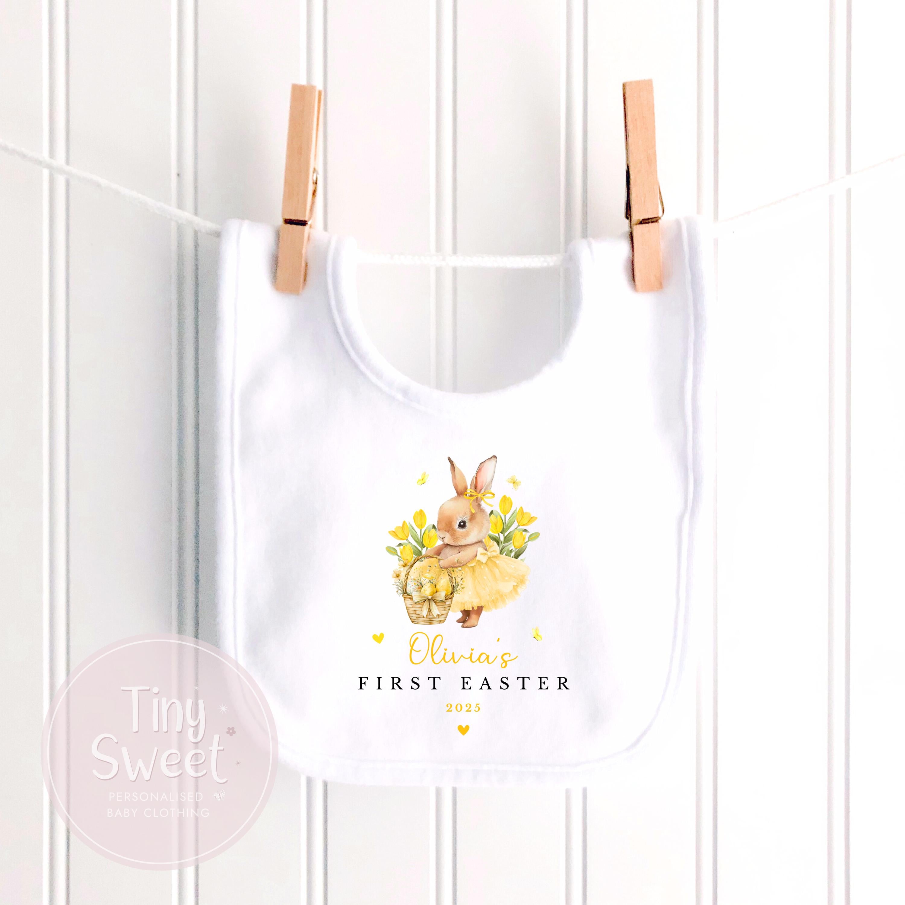 Easter Babygrow, 1st Easter, My First Easter, Babies first Easter sleepsuit, Beige Easter baby outfit, New baby gift