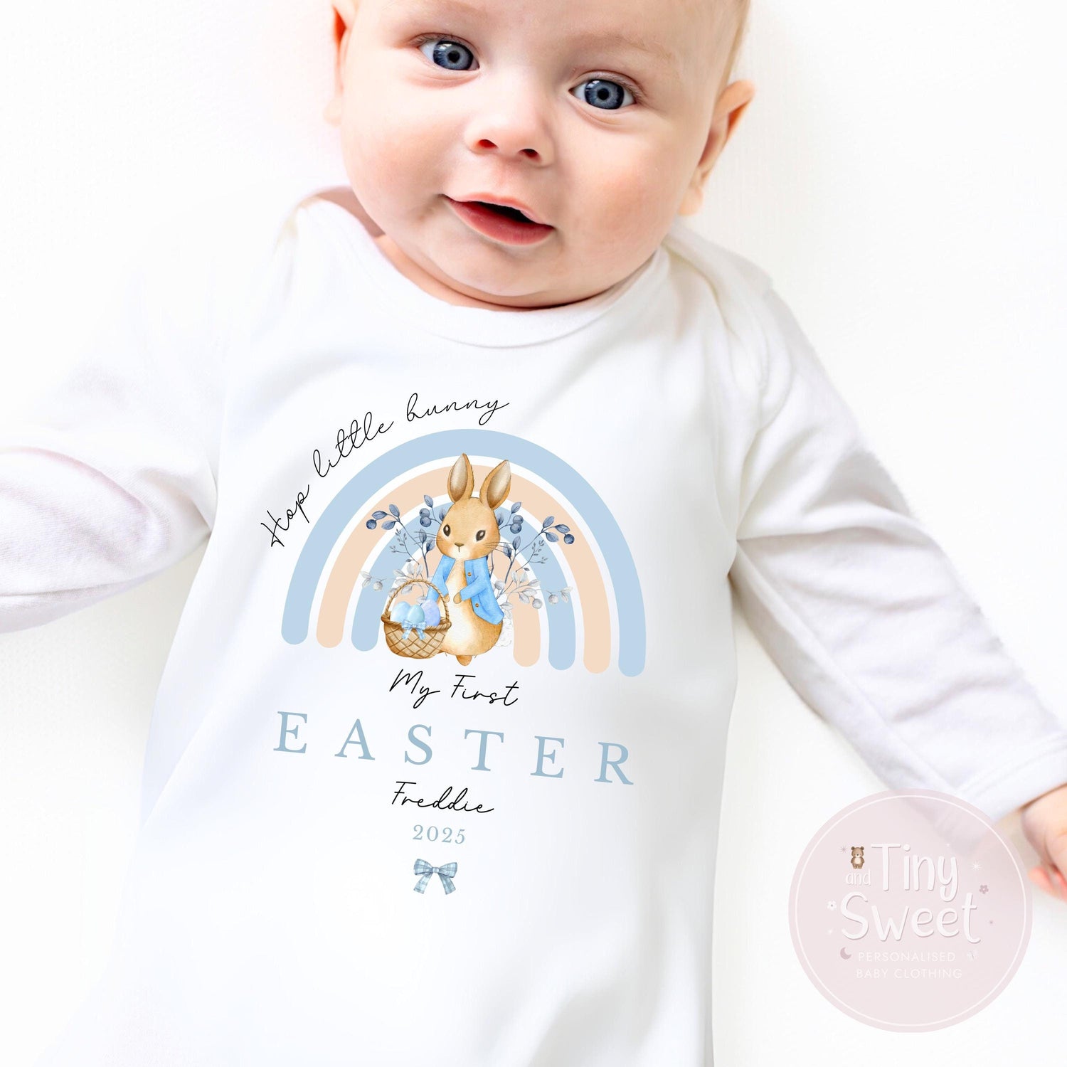 Easter Babygrow, Easter Sleepsuit, My 1st Easter, My First Easter, Babies first Easter sleepsuit, Easter baby outfit, New baby gift