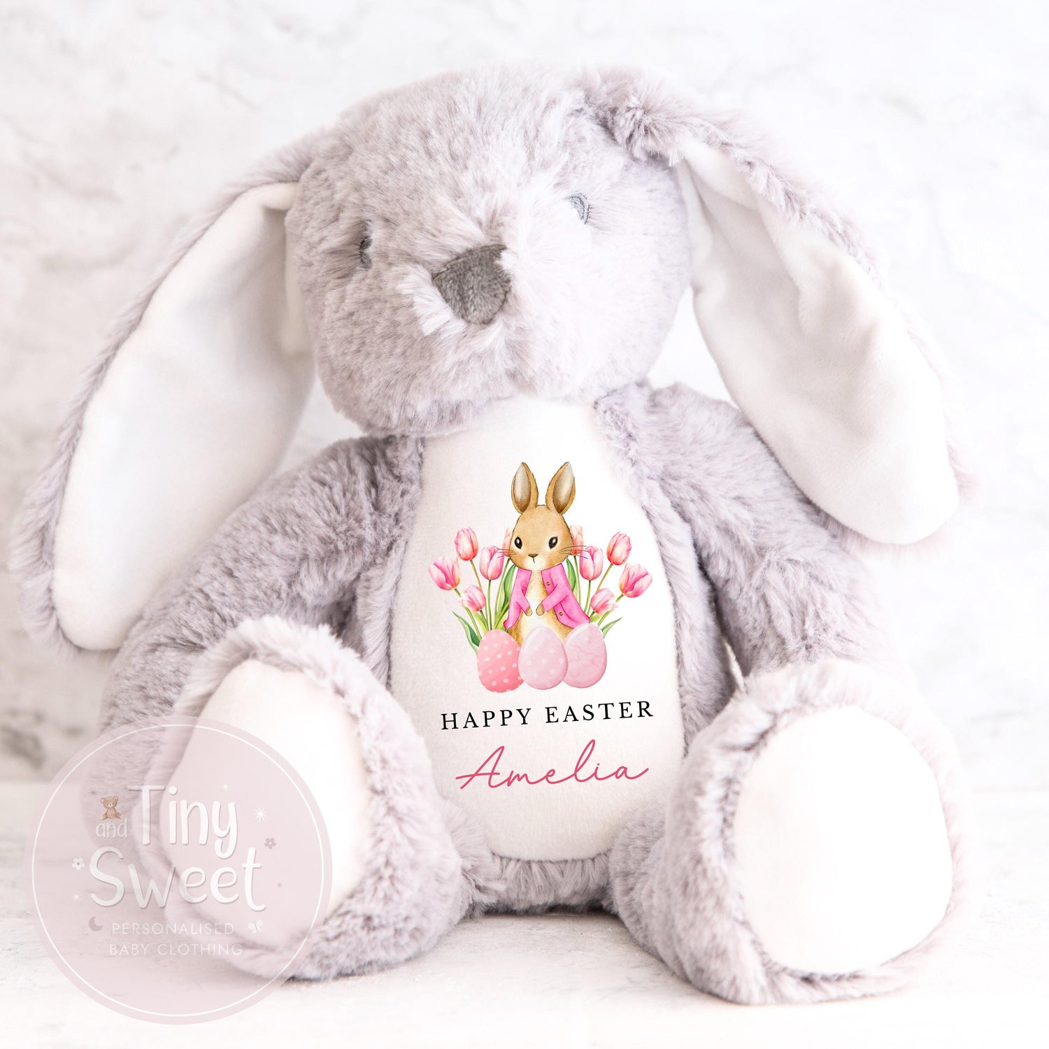 Personalised Easter Bunny Gift, Toddler Easter Gift, Easter Bunny Toy, Personalised Easter Bunny, Soft Toy Keepsake, Name Bunny