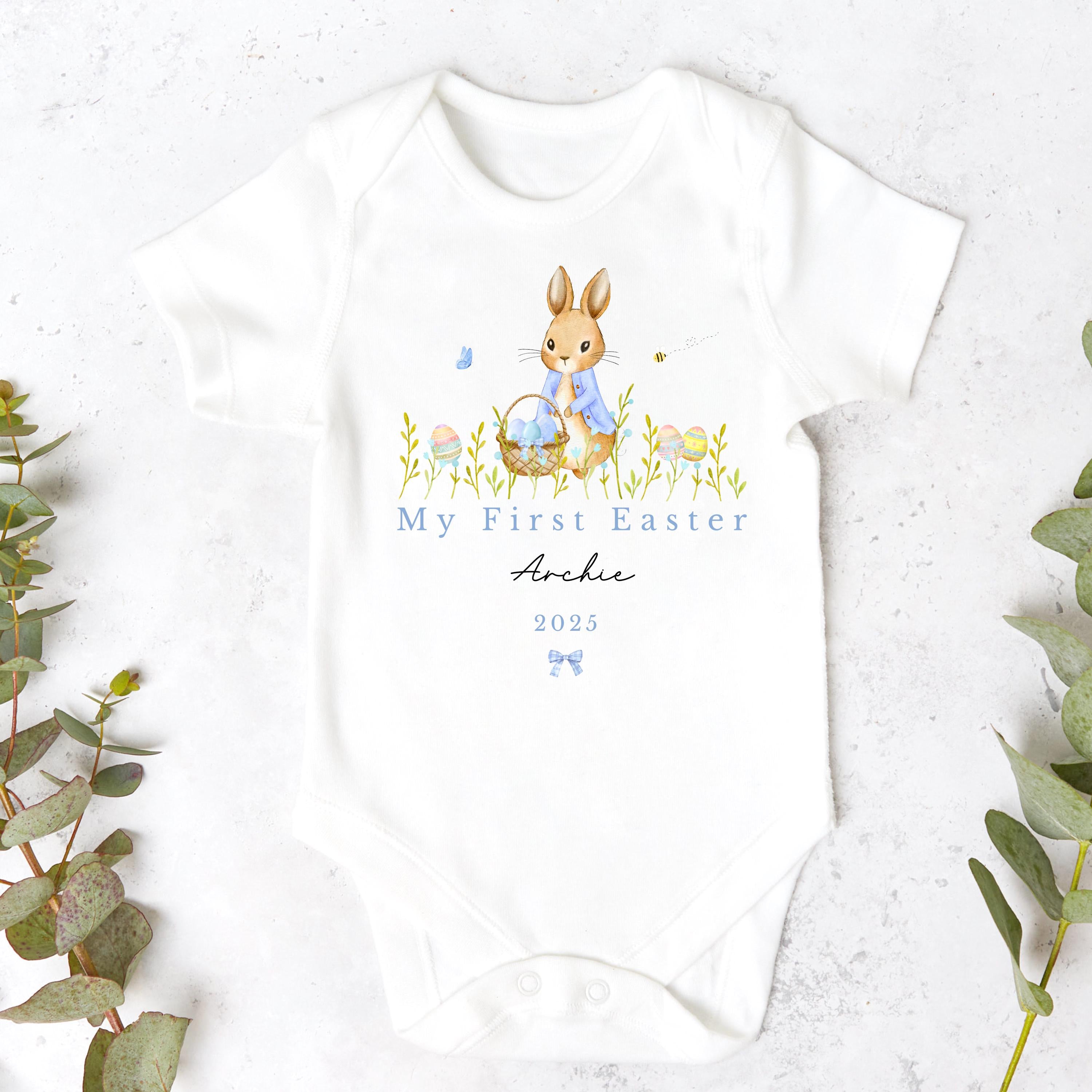 Easter Babygrow, Easter Sleepsuit, My 1st Easter, My First Easter, Babies first Easter sleepsuit, Easter baby outfit, New baby gift