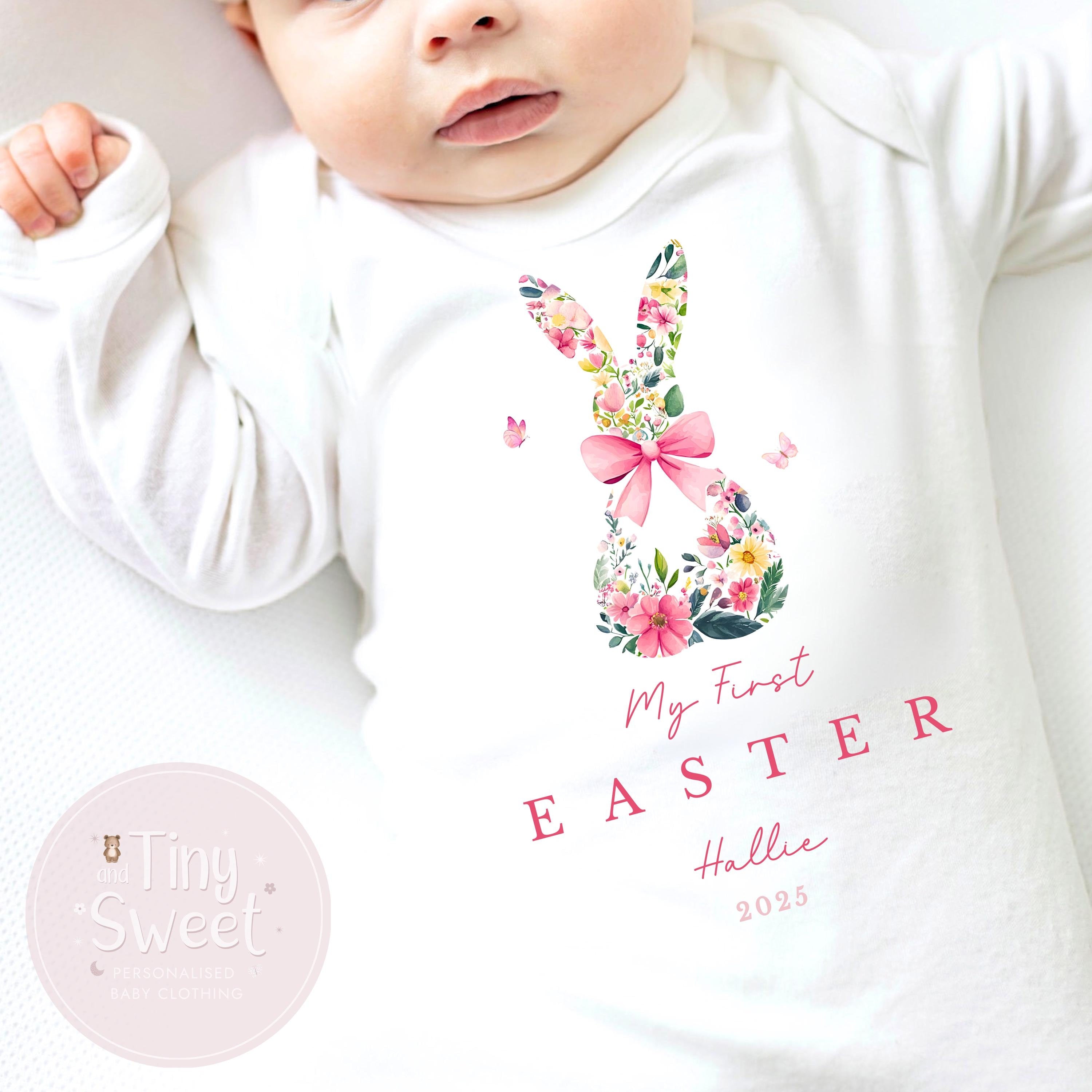 Easter Babygrow, Easter Sleepsuit, My 1st Easter, My First Easter, Babies first Easter sleepsuit, Easter baby outfit, New baby gift