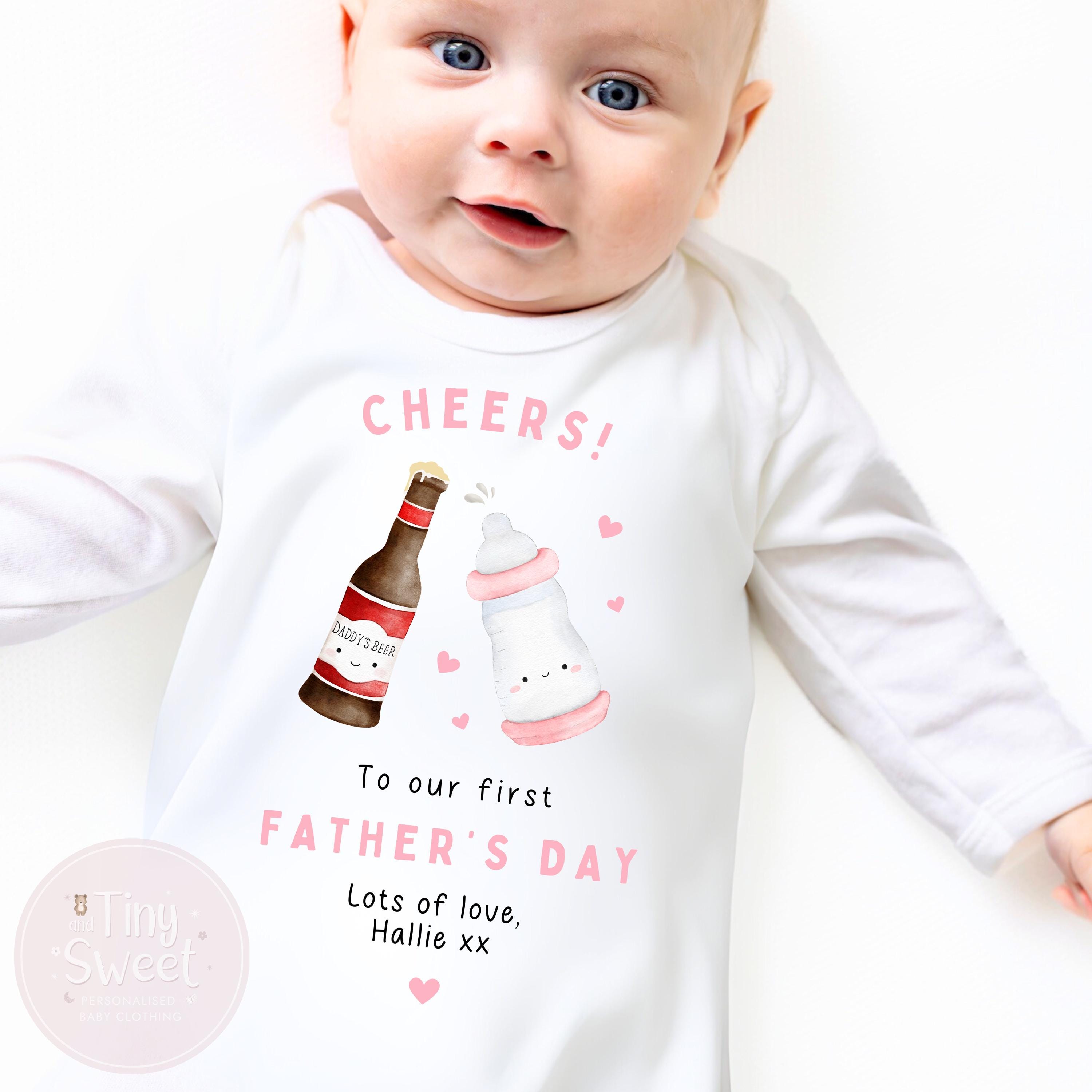 Fathers Day Sleepsuit, 1st Fathers Day As My Daddy, New Dad Gift, Fathers Day, 1st Fathers Day Babygrow, Sleepsuit Babygrow Bodysuit, Dad