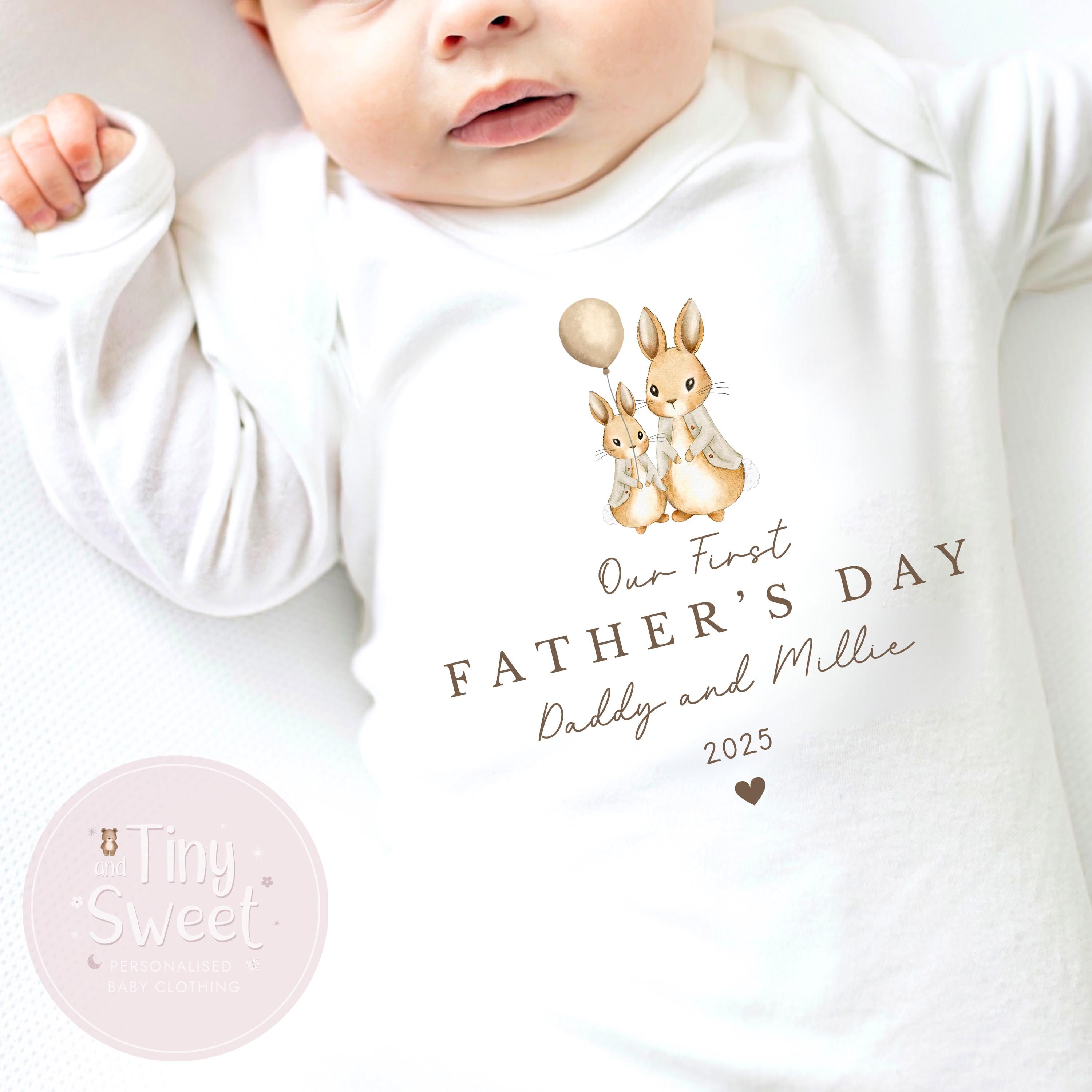 Fathers Day Sleepsuit, 1st Fathers Day As My Daddy, New Dad Gift, Fathers Day, 1st Fathers Day Babygrow, Sleepsuit Babygrow Bodysuit, Dad