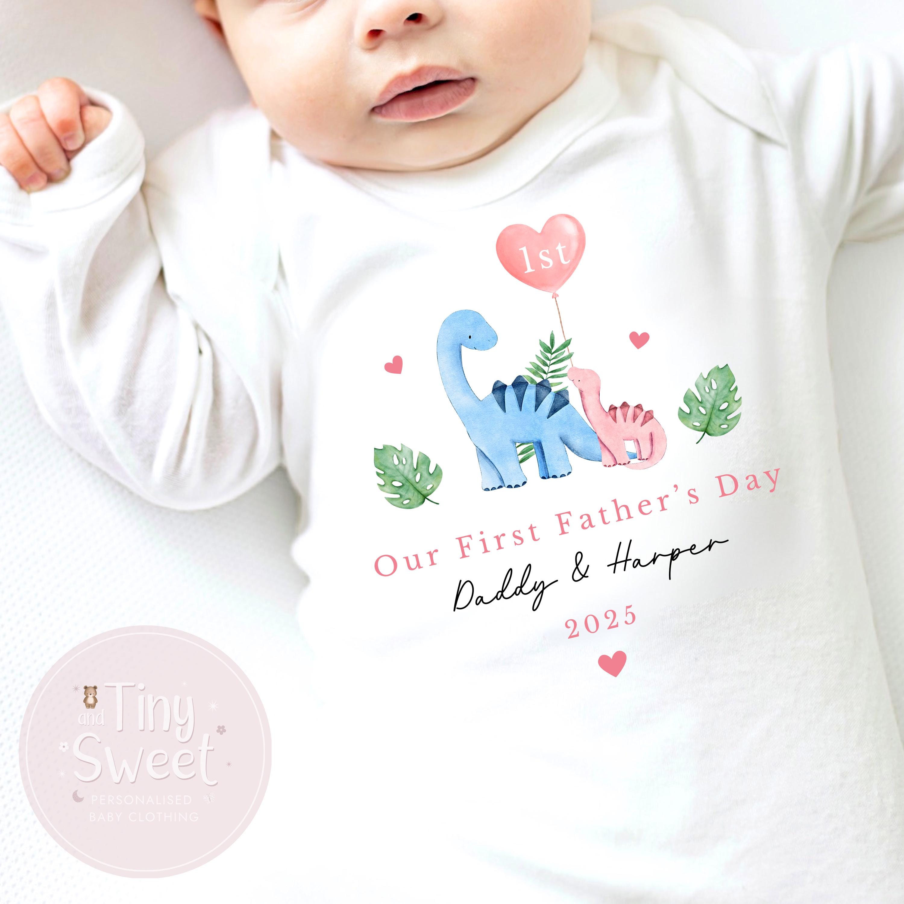 Fathers Day Sleepsuit, 1st Fathers Day As My Daddy, New Dad Gift, Fathers Day, 1st Fathers Day Babygrow, Sleepsuit Babygrow Bodysuit, Dad