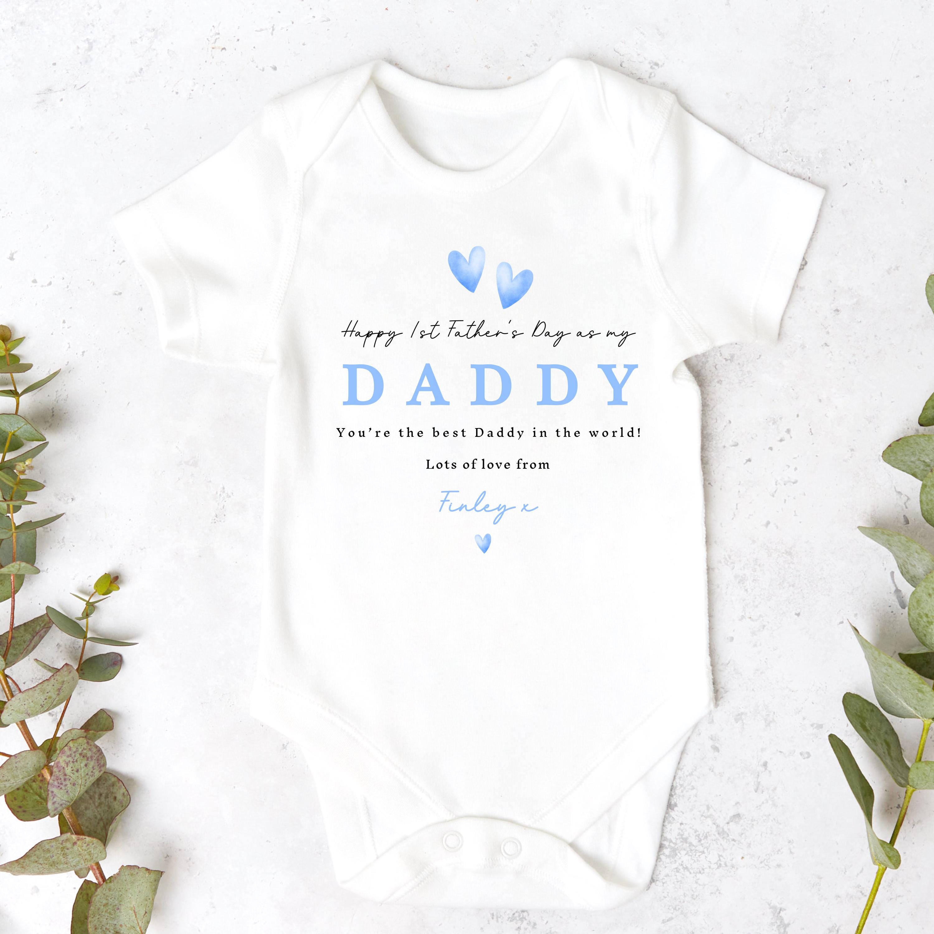 Fathers Day T Shirt, 1st Fathers Day As My Daddy, New Dad Gift, Fathers Day, 1st Fathers Day Babygrow, Sleepsuit Babygrow Bodysuit, Dad