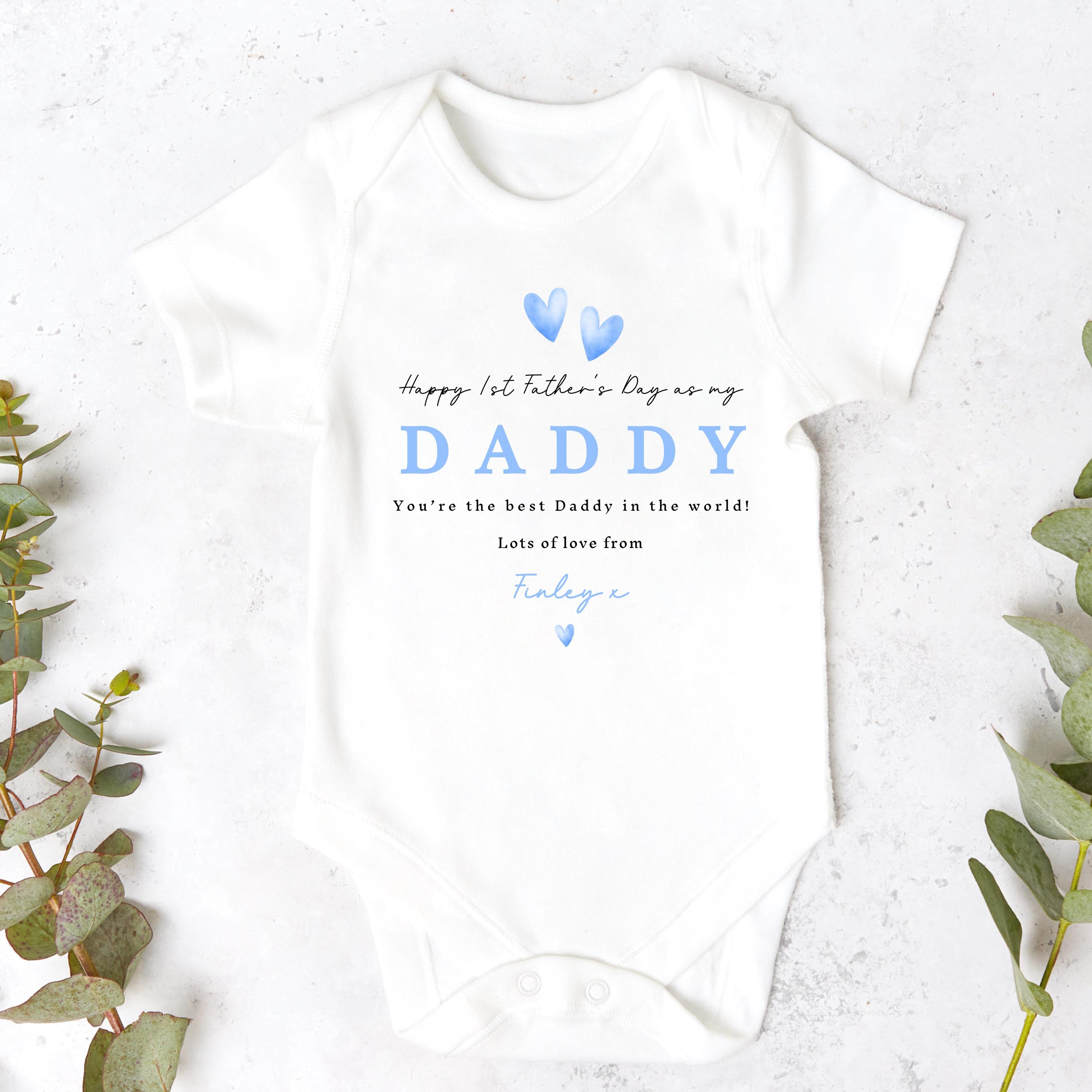 Fathers Day Sleepsuit, 1st Fathers Day As My Daddy, New Dad Gift, Fathers Day, 1st Fathers Day Babygrow, Sleepsuit Babygrow Bodysuit, Dad