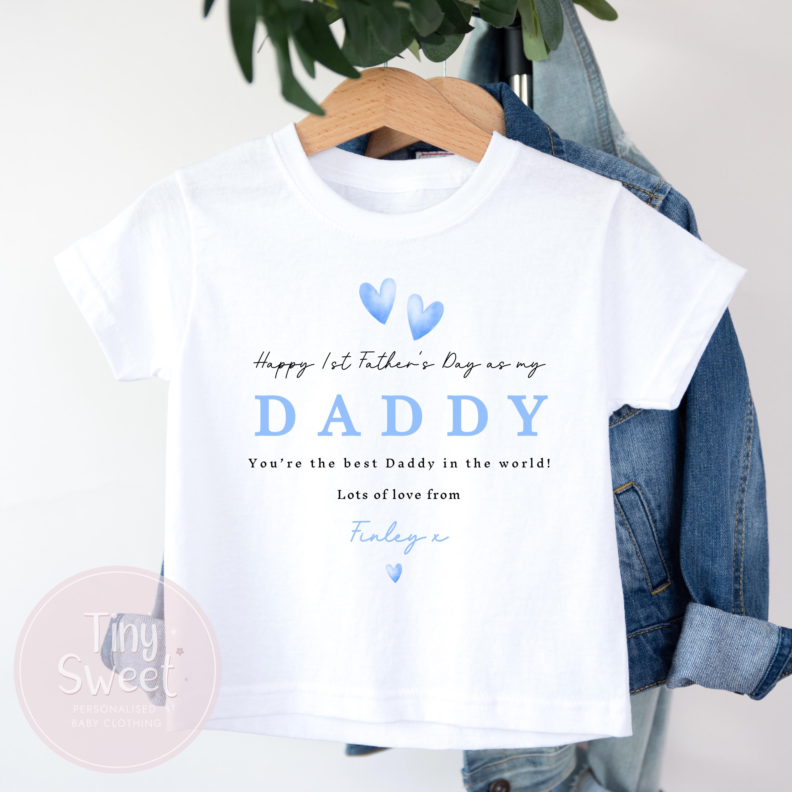 Fathers Day T Shirt, 1st Fathers Day As My Daddy, New Dad Gift, Fathers Day, 1st Fathers Day Babygrow, Sleepsuit Babygrow Bodysuit, Dad