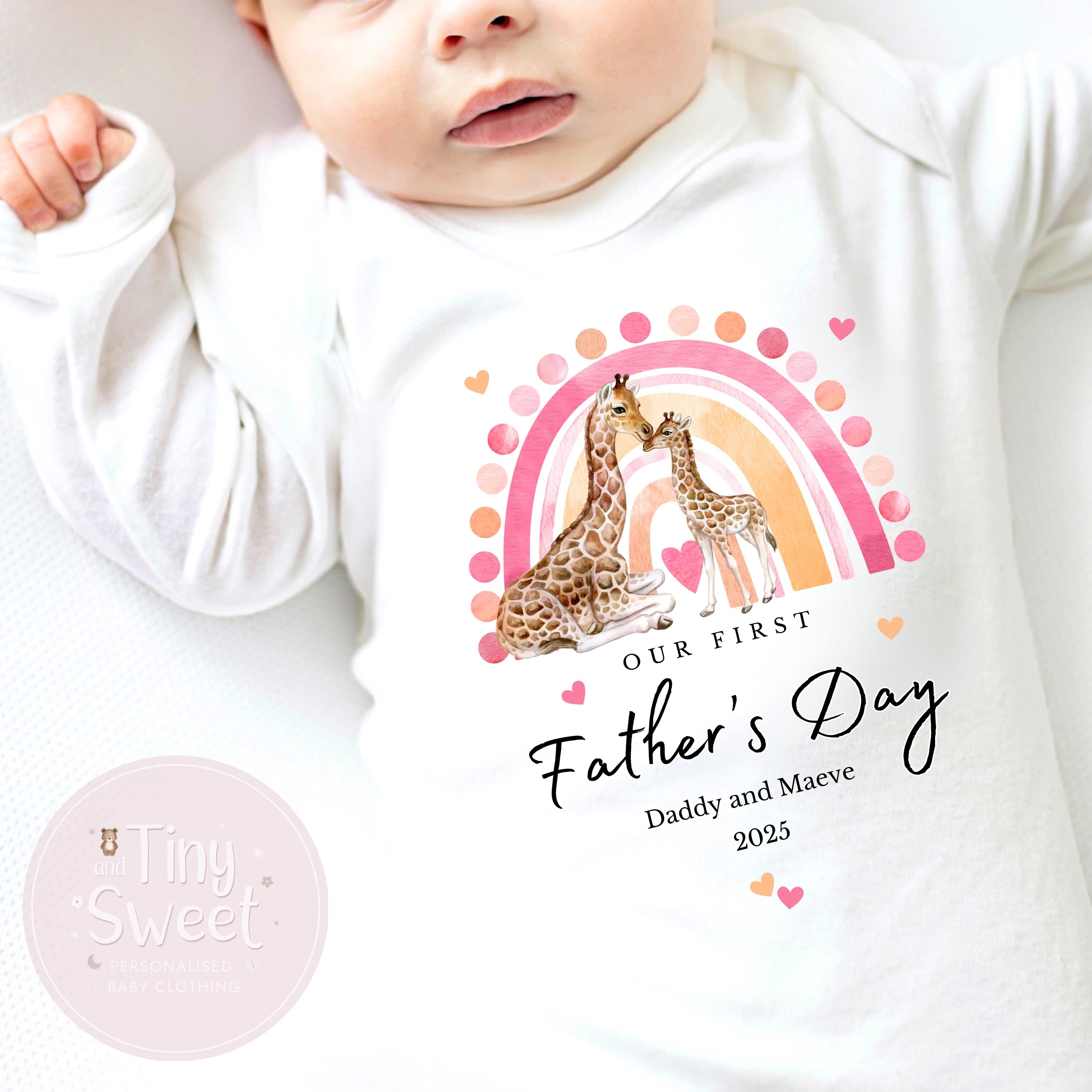 Fathers Day Sleepsuit, 1st Fathers Day As My Daddy, New Dad Gift, Fathers Day, 1st Fathers Day Babygrow, Sleepsuit Babygrow Bodysuit, Dad