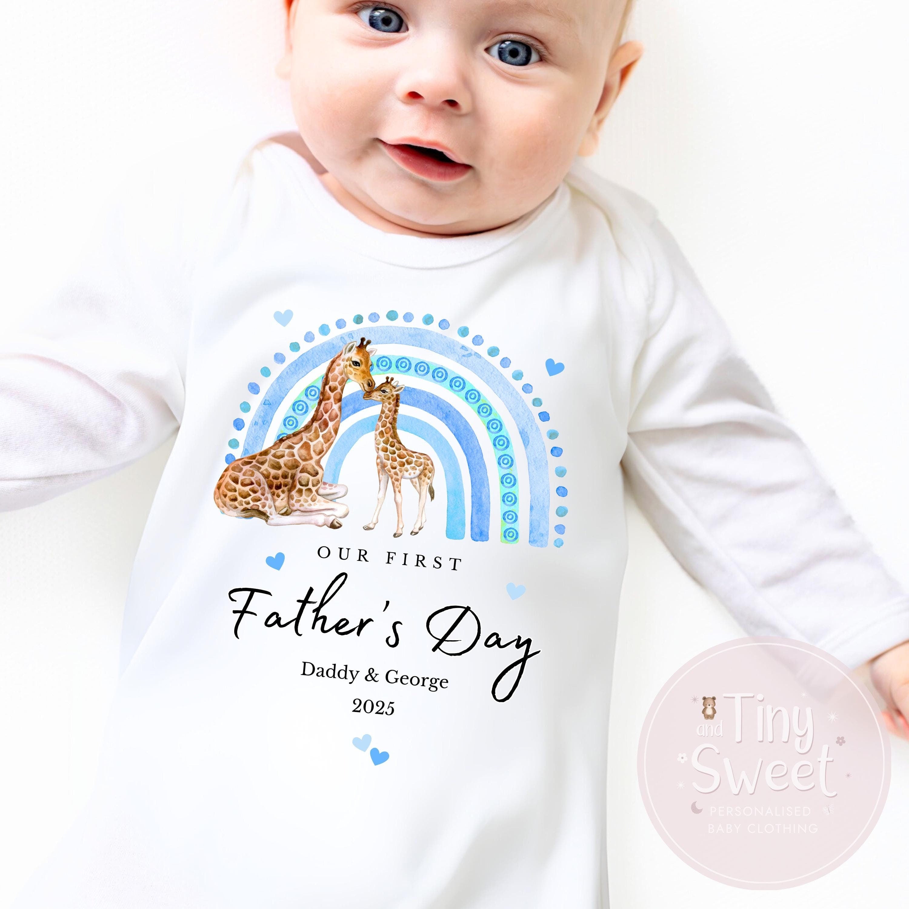 Fathers Day Sleepsuit, 1st Fathers Day As My Daddy, New Dad Gift, Fathers Day, 1st Fathers Day Babygrow, Sleepsuit Babygrow Bodysuit, Dad
