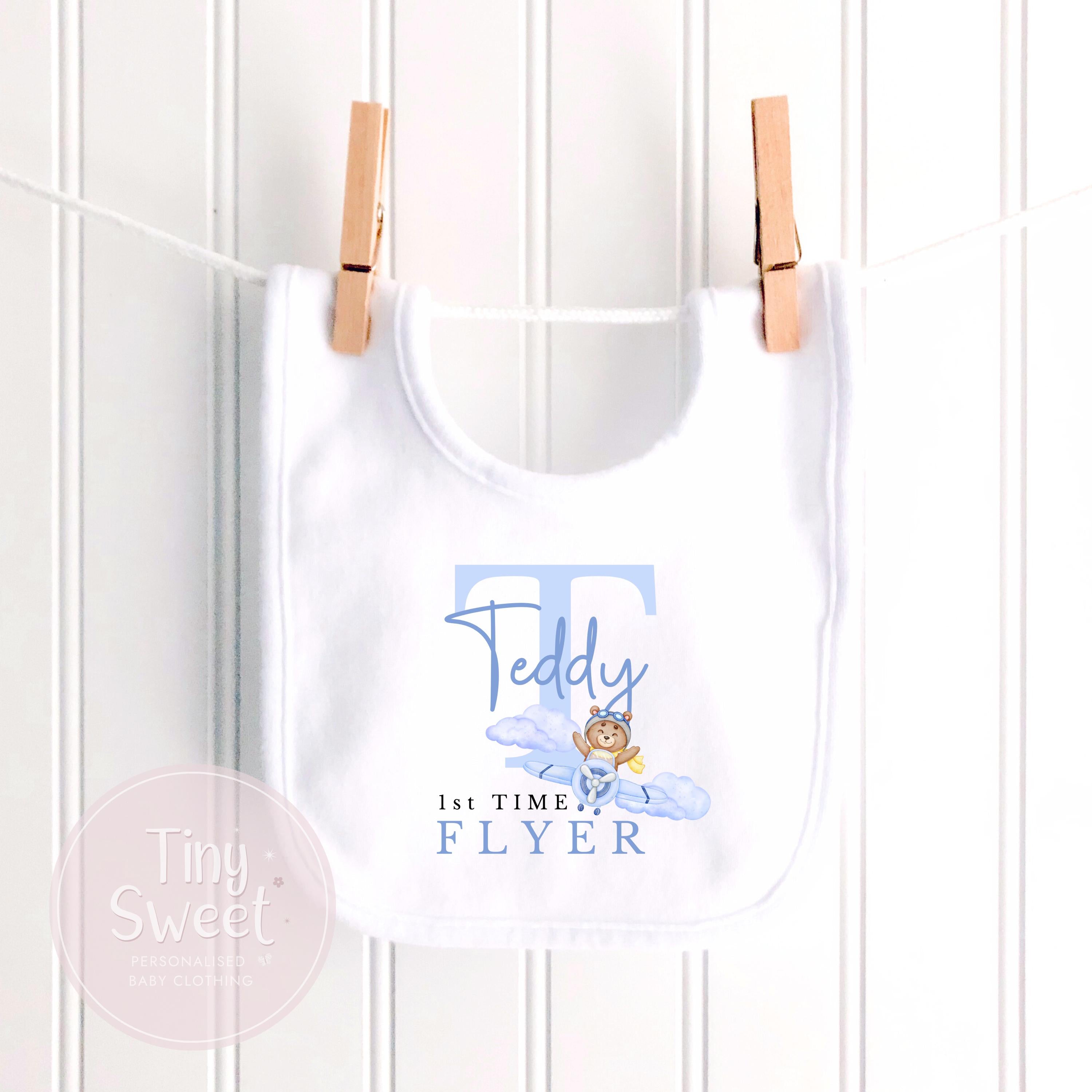 Personalised My First Flight T Shirt, First Time Flyer Bodysuit, 1st Holiday Babygrow, Babies First Holiday, First Time Flyer